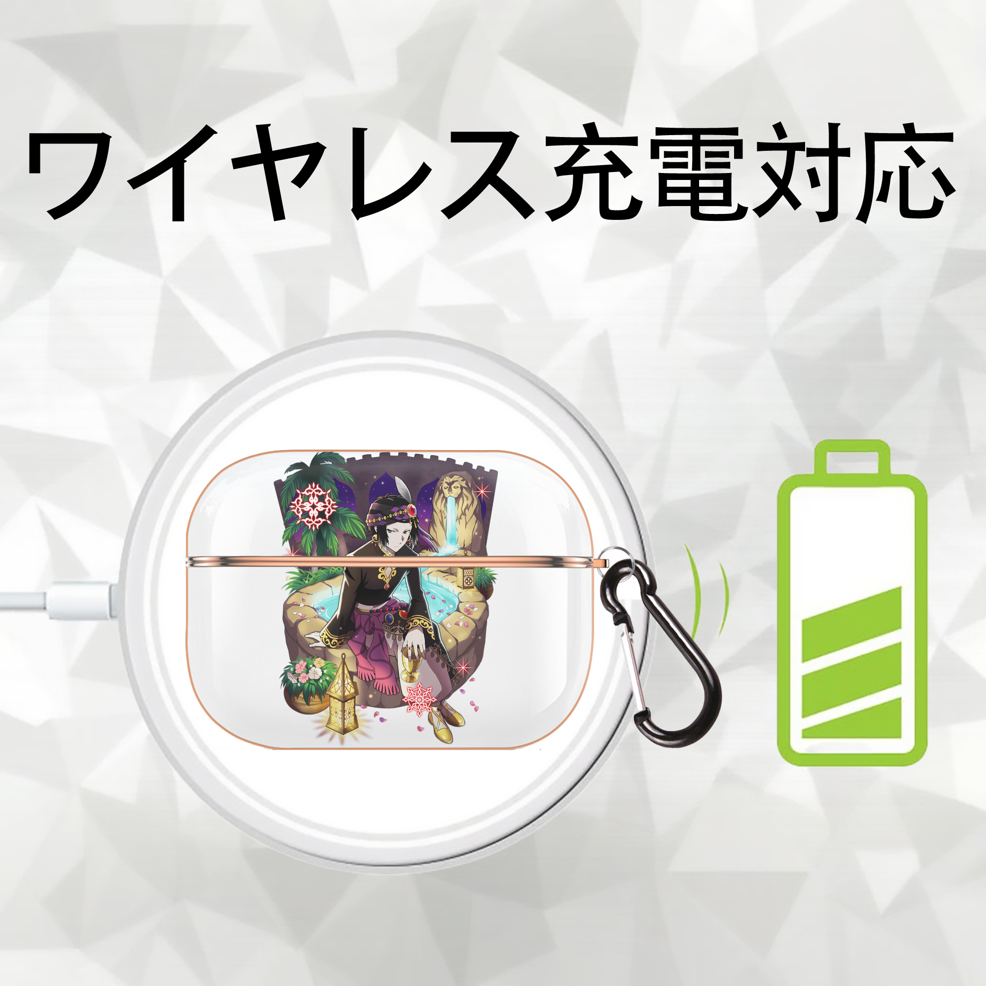 文豪ストレイドッグス Bungo Stray Dogs 【AirPods Pro用】ハードシェル保護ケース｜耐衝撃・防指紋・カラビナ付き商品仕様