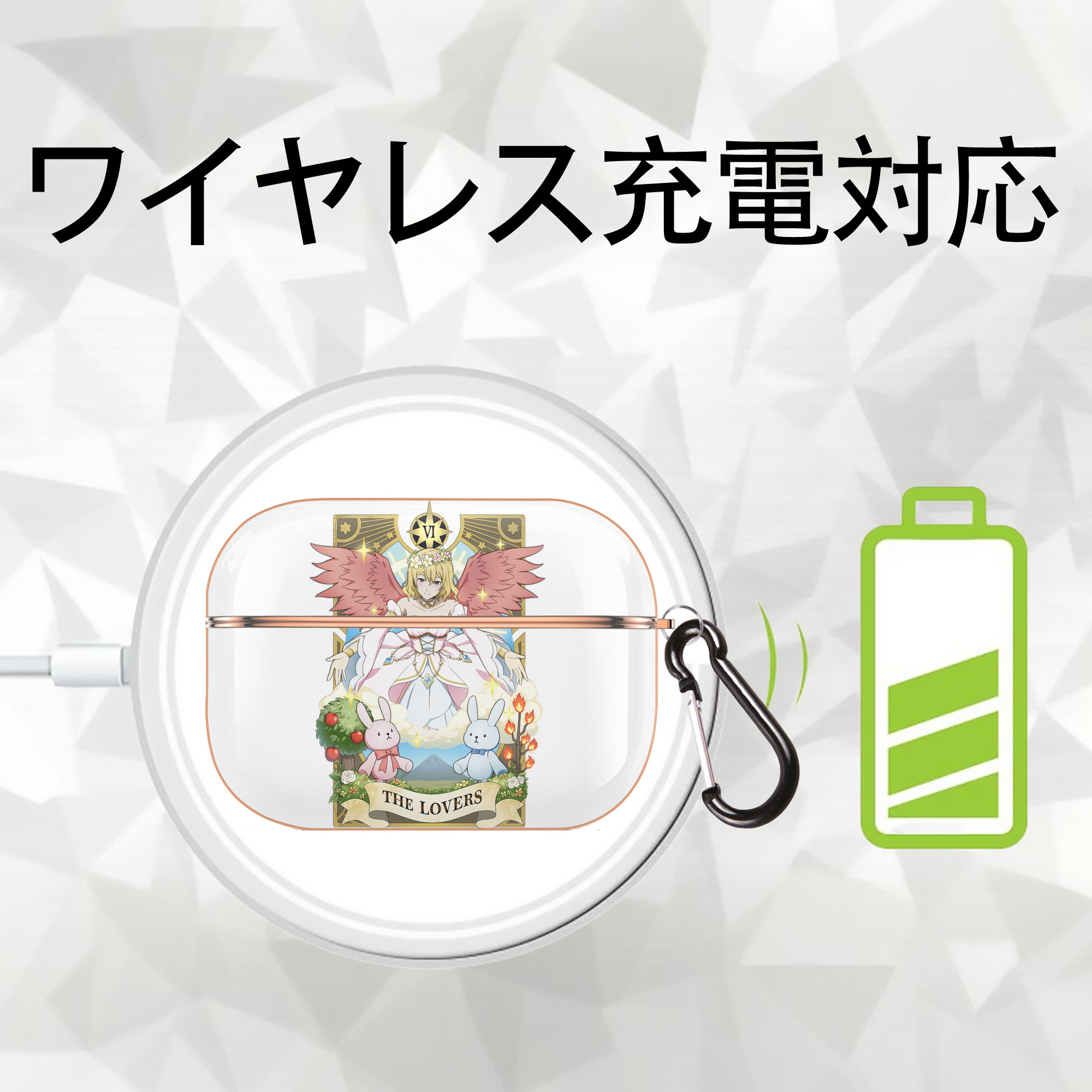 文豪ストレイドッグス Bungo Stray Dogs 【AirPods Pro用】ハードシェル保護ケース｜耐衝撃・防指紋・カラビナ付き商品仕様