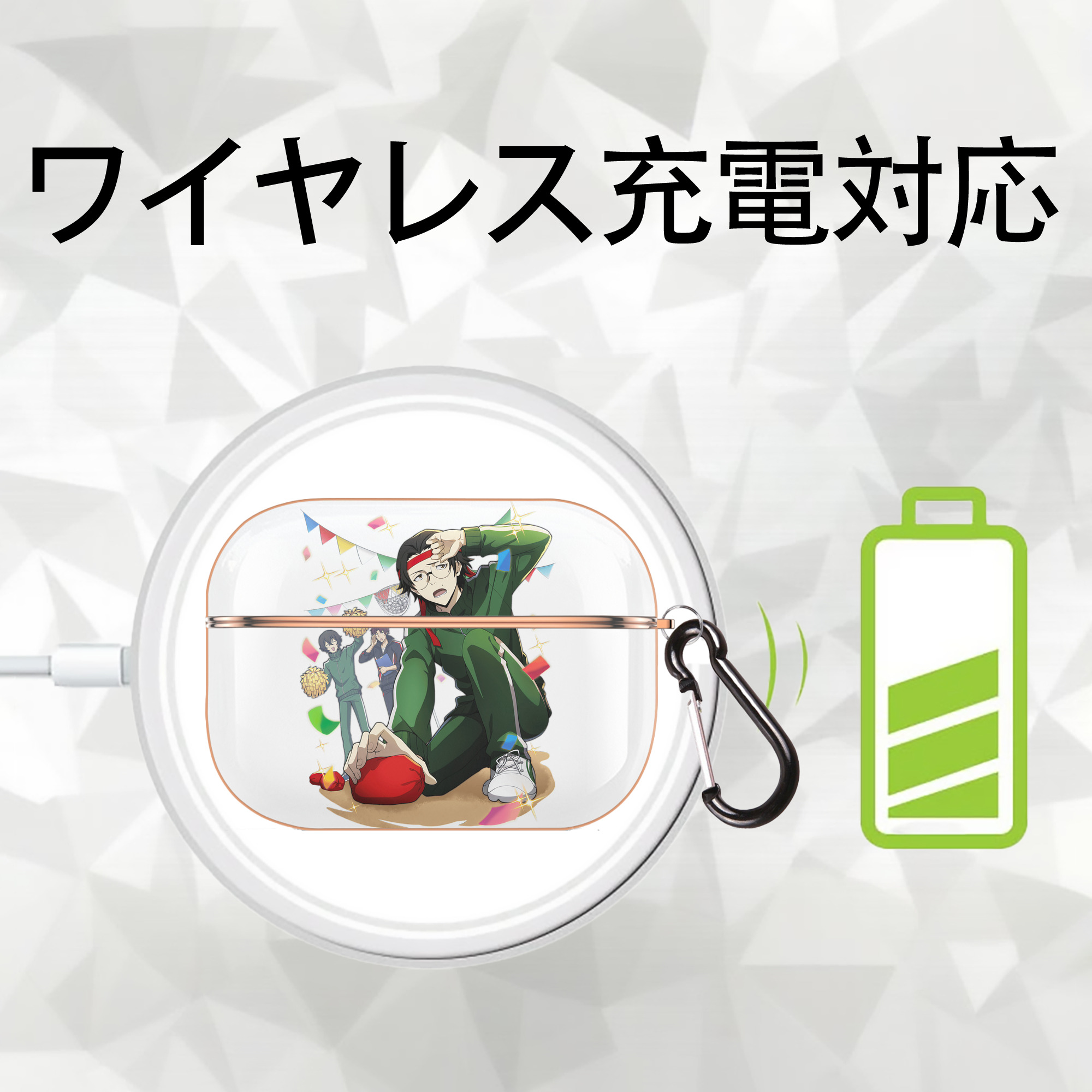 文豪ストレイドッグス Bungo Stray Dogs 【AirPods Pro用】ハードシェル保護ケース｜耐衝撃・防指紋・カラビナ付き商品仕様