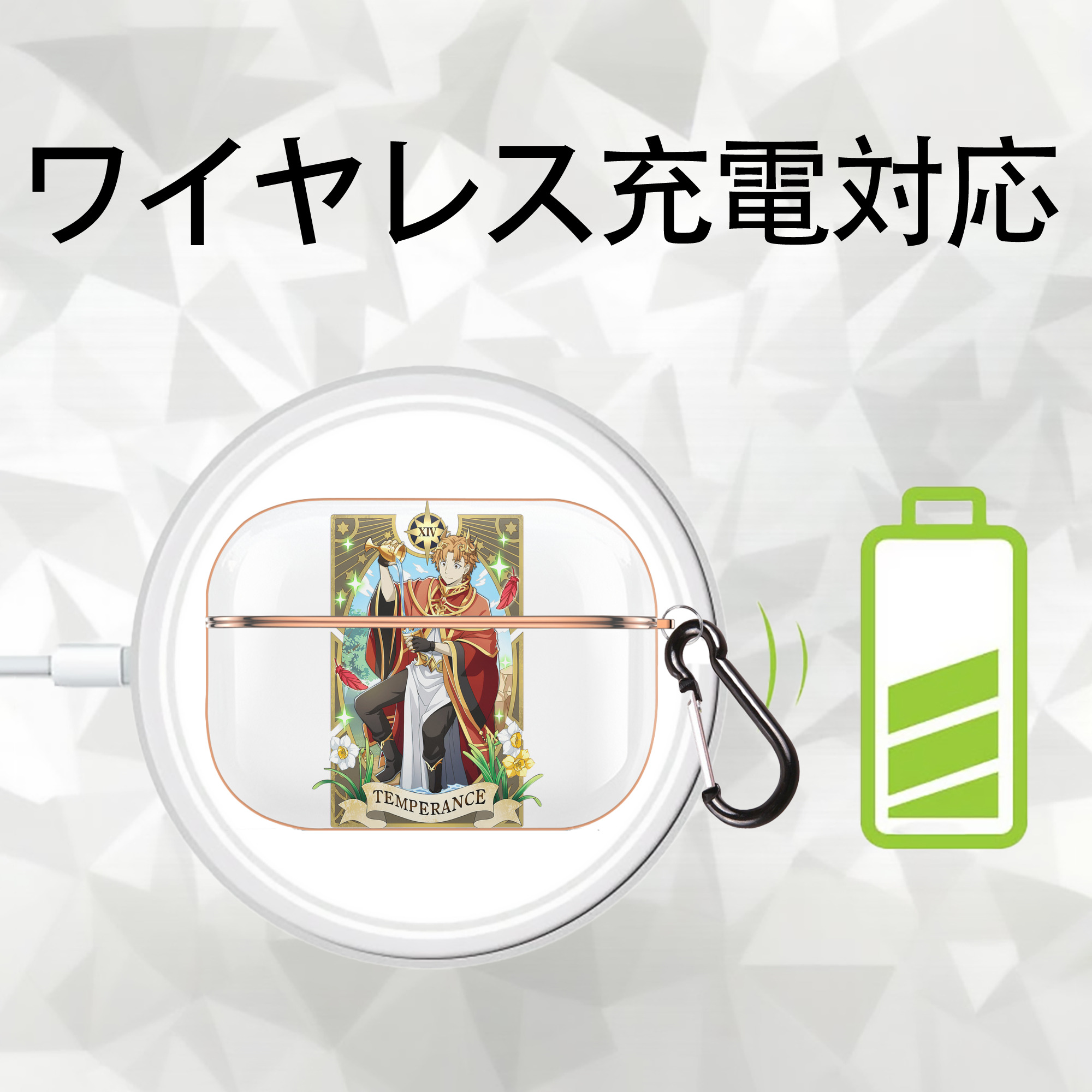 文豪ストレイドッグス Bungo Stray Dogs 【AirPods Pro用】ハードシェル保護ケース｜耐衝撃・防指紋・カラビナ付き商品仕様