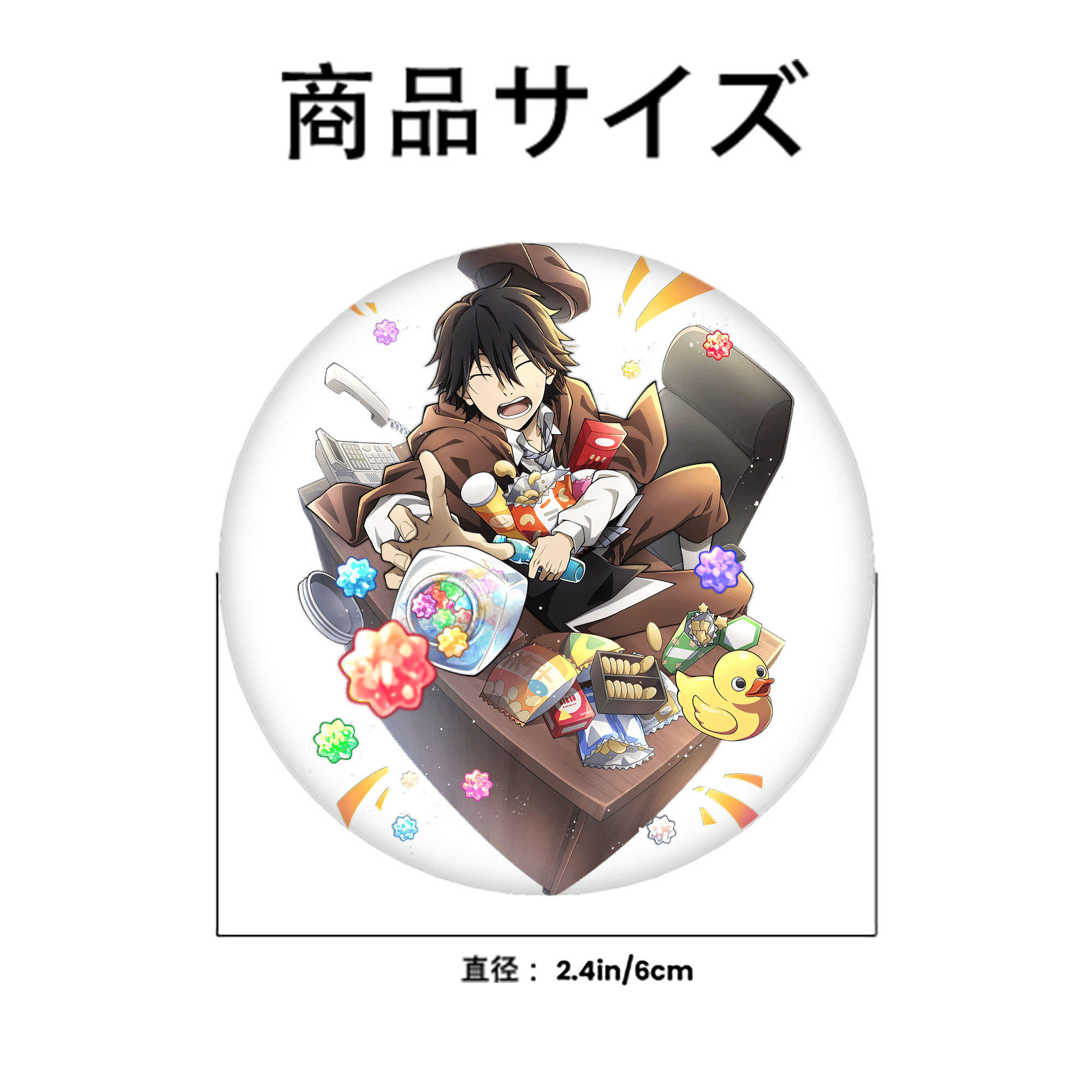 文豪ストレイドッグス Bungo Stray Dogs 6cm 缶バッジ 複数セット