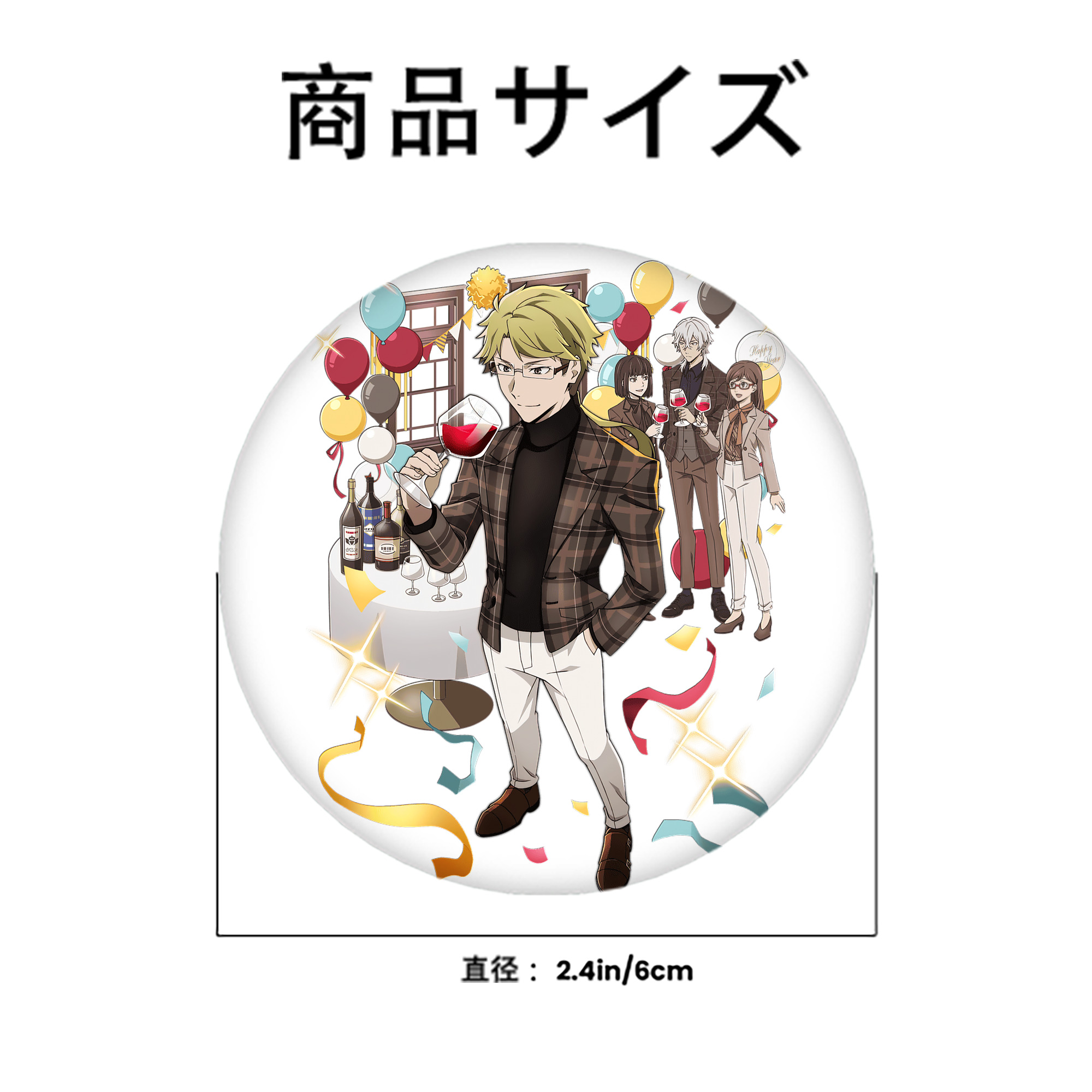 文豪ストレイドッグス Bungo Stray Dogs 6cm 缶バッジ 複数セット