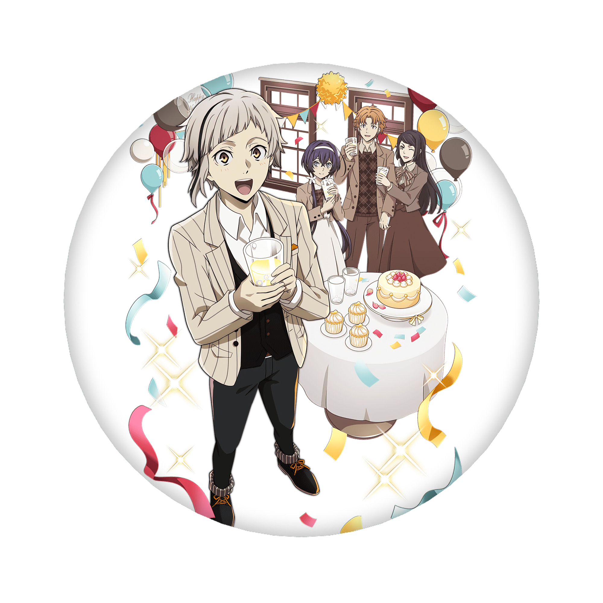 （画像用） 文豪ストレイドッグス Bungo Stray Dogs 6cm 缶バッジ 複数セット