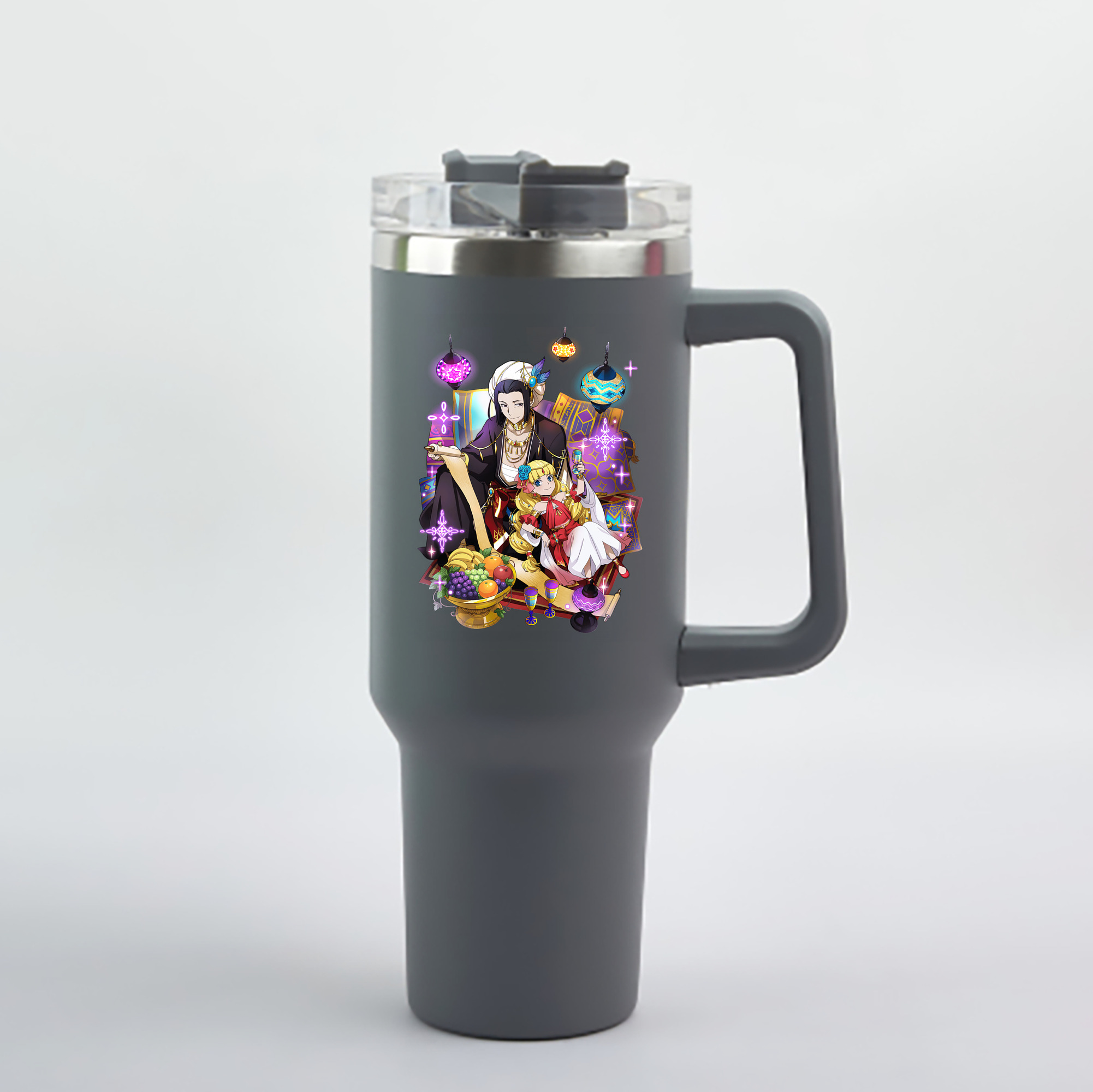 （画像用） 文豪ストレイドッグス Bungo Stray Dogs 1200mL車用タンブラー - クリスタルステッカー（プラスチックストロー付き）