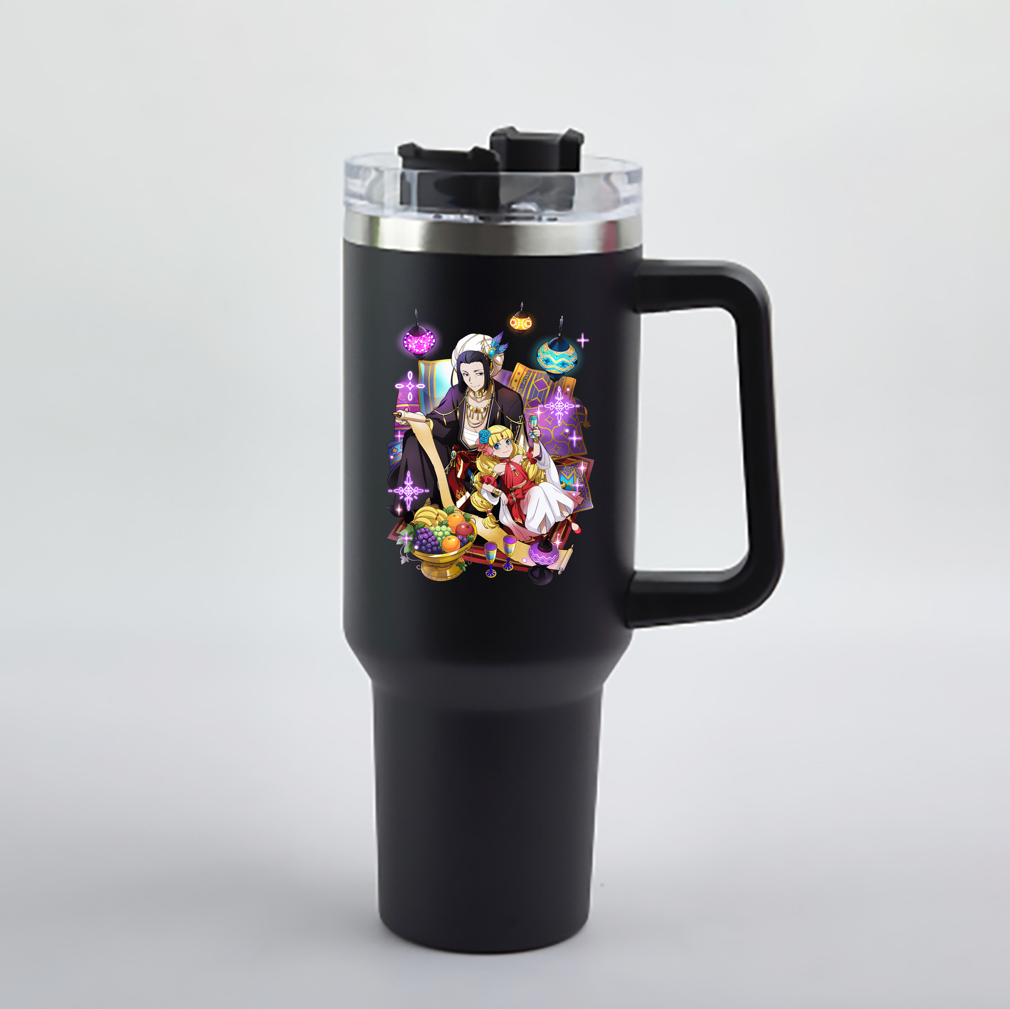 （画像用） 文豪ストレイドッグス Bungo Stray Dogs 1200mL車用タンブラー - クリスタルステッカー（プラスチックストロー付き）