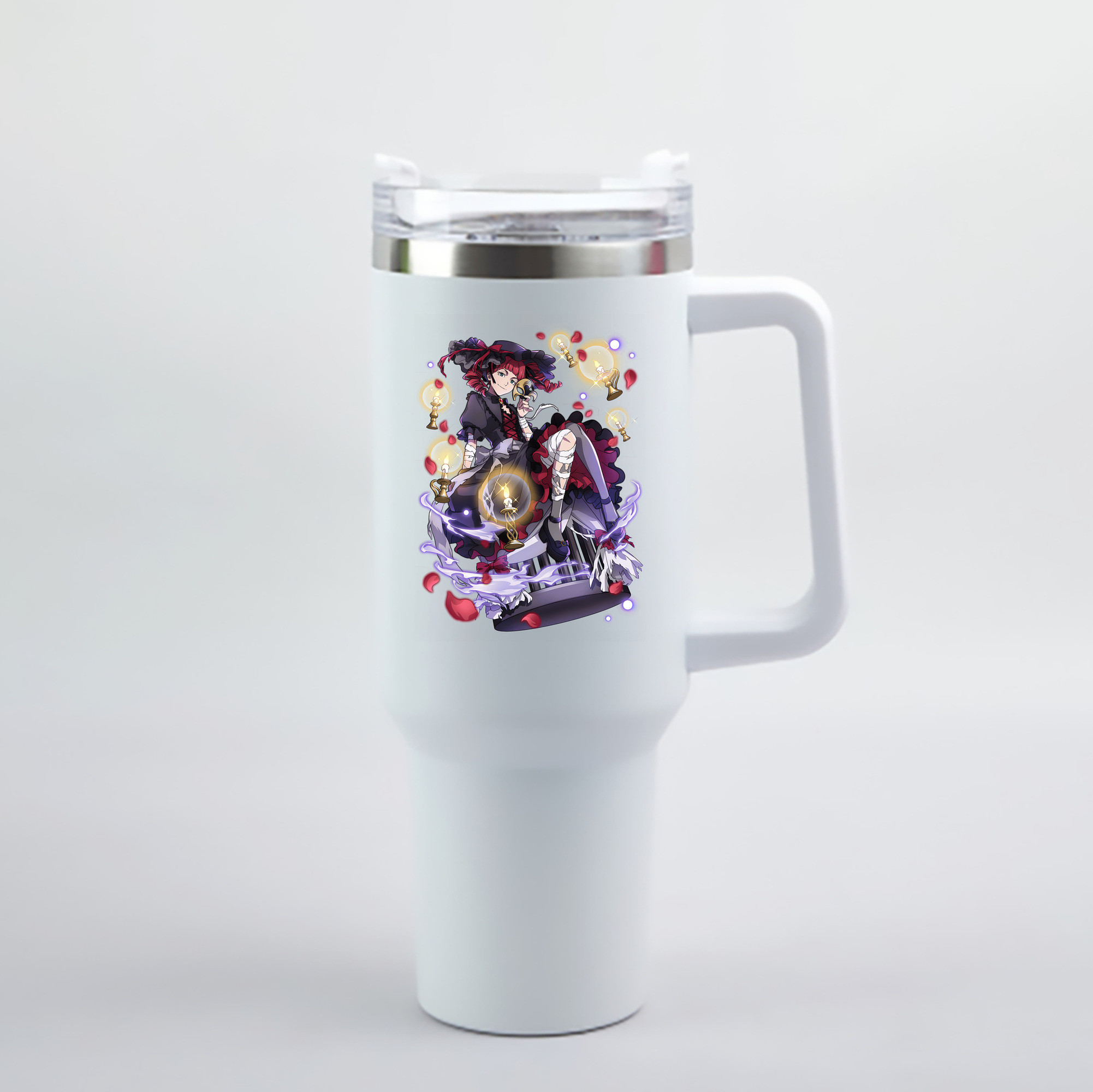 （画像用） 文豪ストレイドッグス Bungo Stray Dogs 1200mL車用タンブラー - クリスタルステッカー（プラスチックストロー付き）
