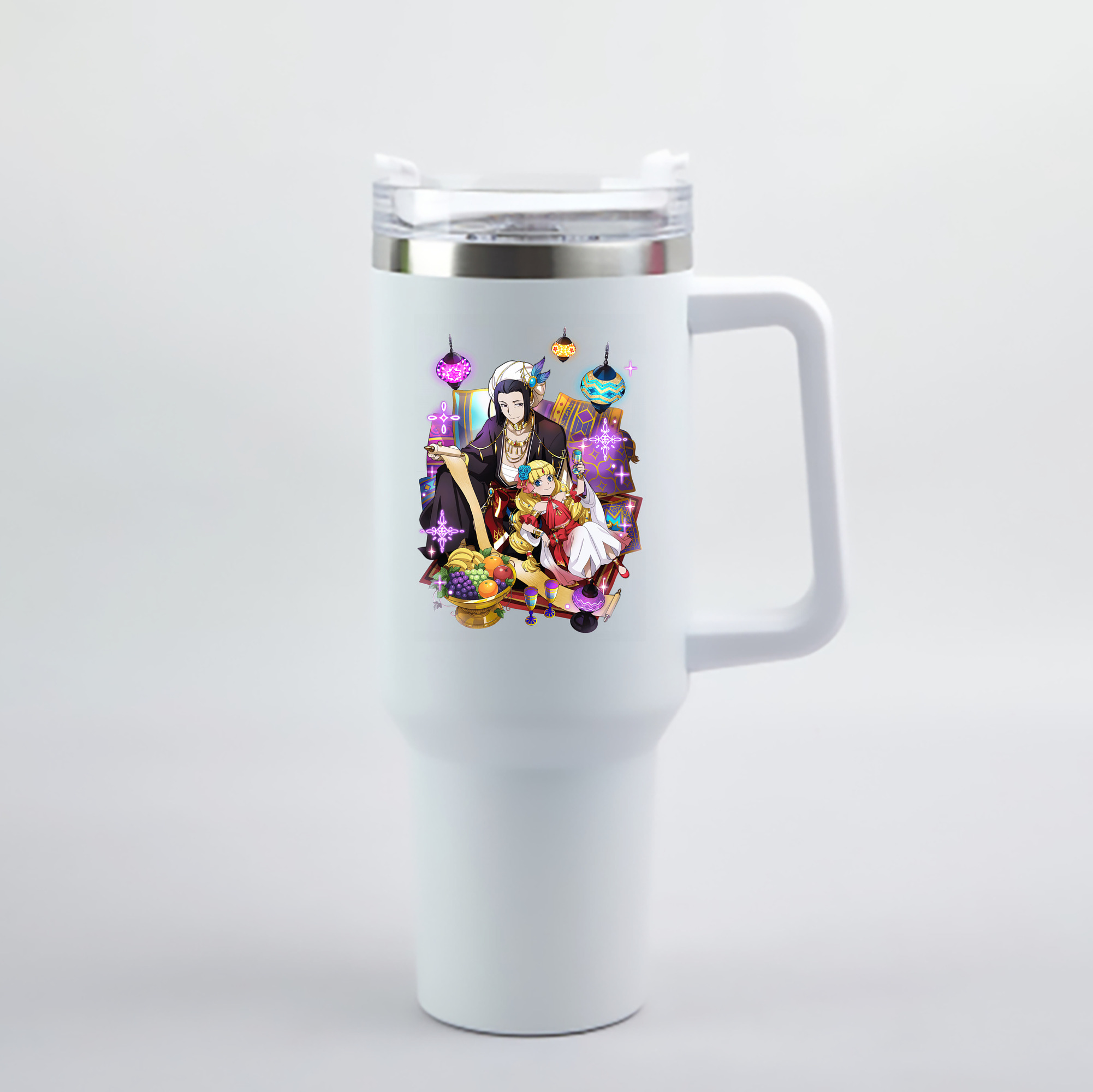（画像用） 文豪ストレイドッグス Bungo Stray Dogs 1200mL車用タンブラー - クリスタルステッカー（プラスチックストロー付き）