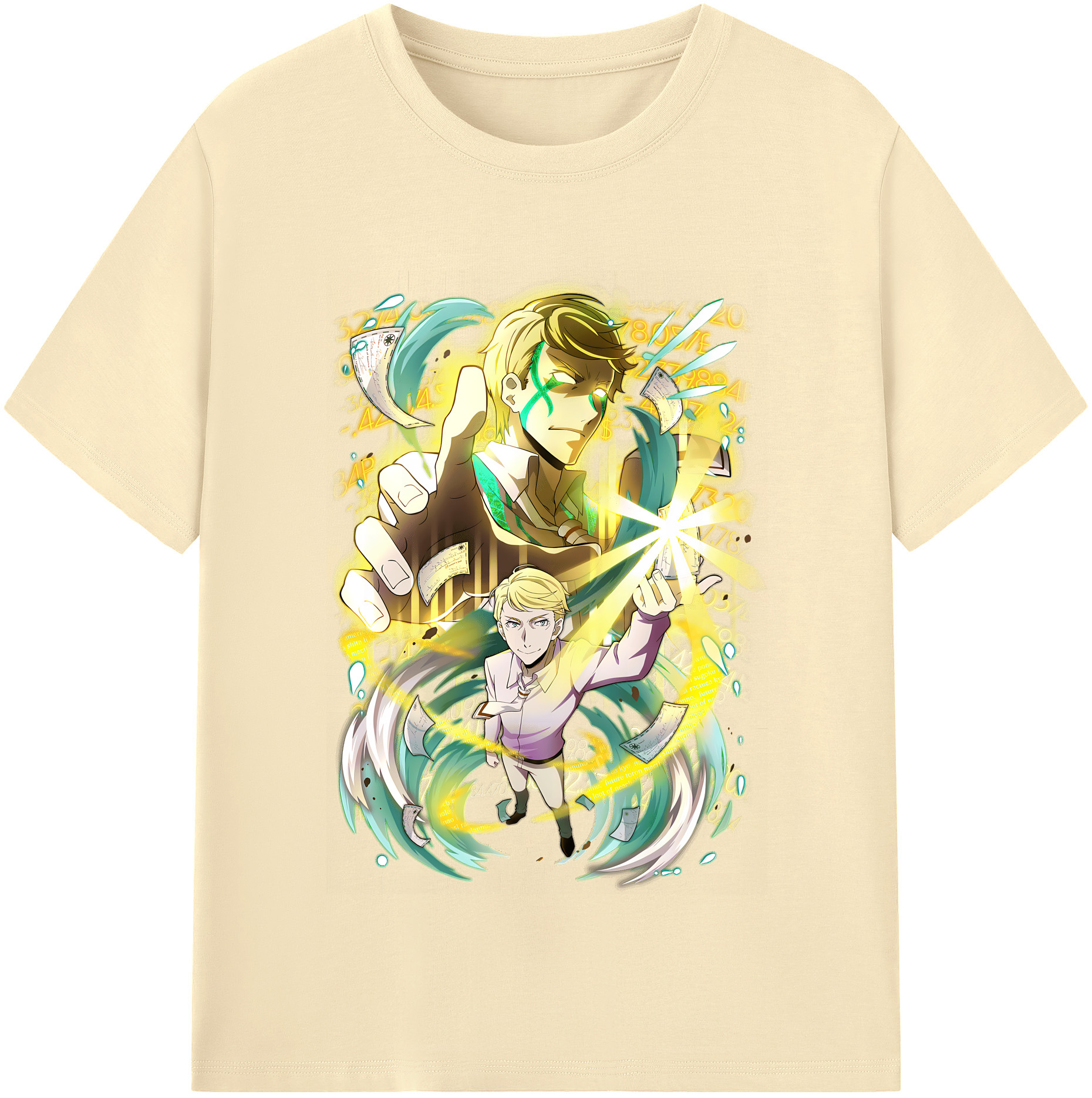 （画像用） 文豪ストレイドッグス Bungo Stray Dogs 綿100％半袖Tシャツ（フロントプリント）