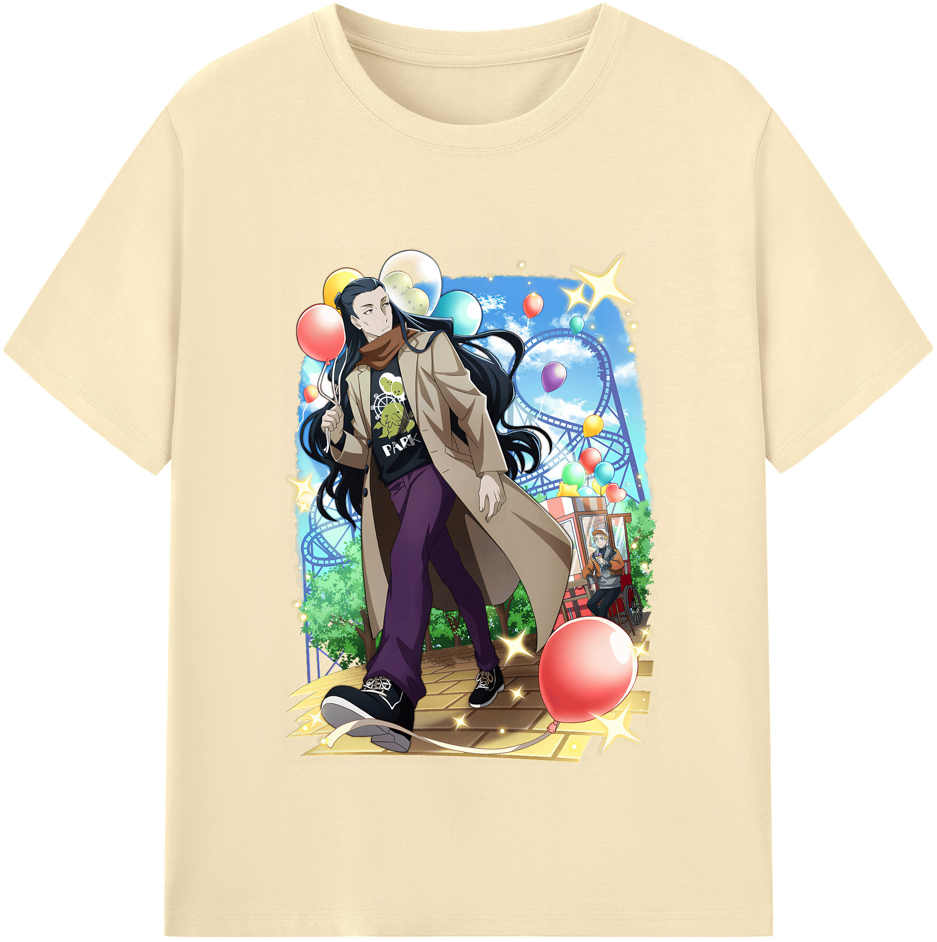 （画像用） 文豪ストレイドッグス Bungo Stray Dogs 綿100％半袖Tシャツ（フロントプリント）