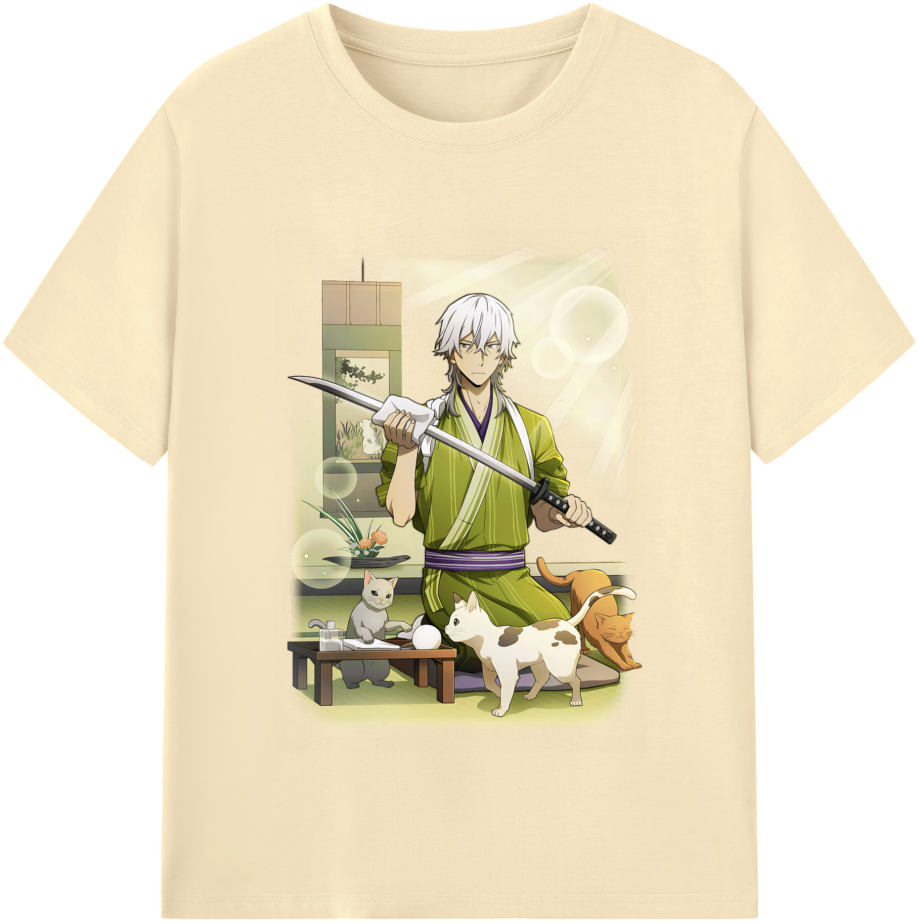 （画像用） 文豪ストレイドッグス Bungo Stray Dogs 綿100％半袖Tシャツ（フロントプリント）