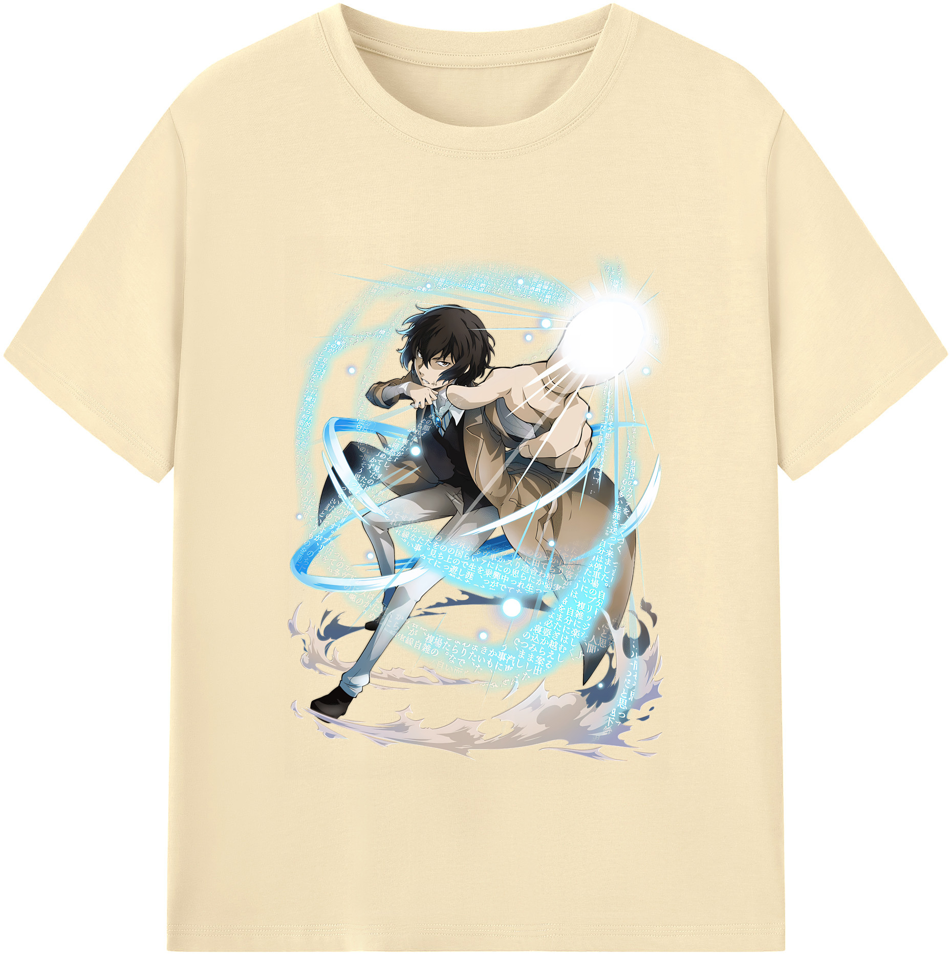（画像用） 文豪ストレイドッグス Bungo Stray Dogs 綿100％半袖Tシャツ（フロントプリント）