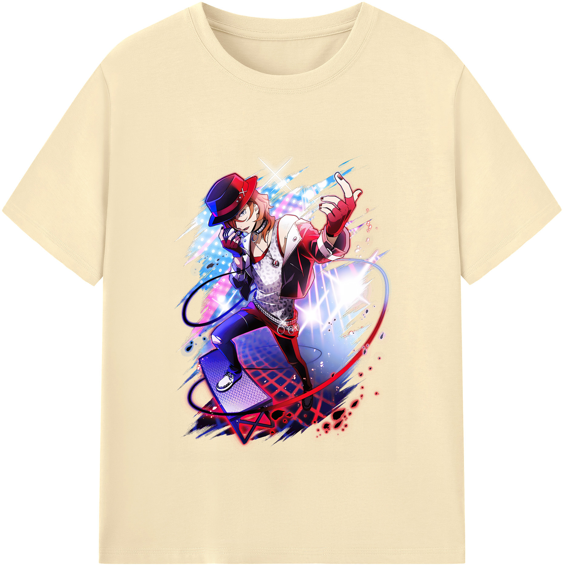 （画像用） 文豪ストレイドッグス Bungo Stray Dogs 綿100％半袖Tシャツ（フロントプリント）