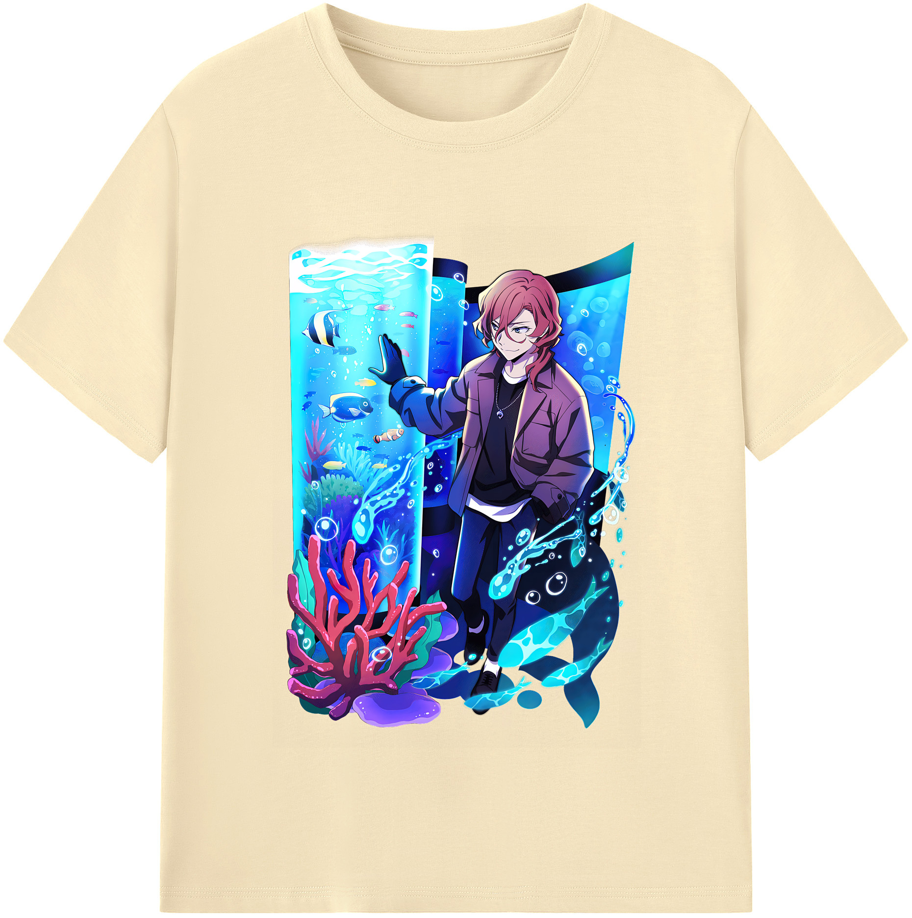 （画像用） 文豪ストレイドッグス Bungo Stray Dogs 綿100％半袖Tシャツ（フロントプリント）