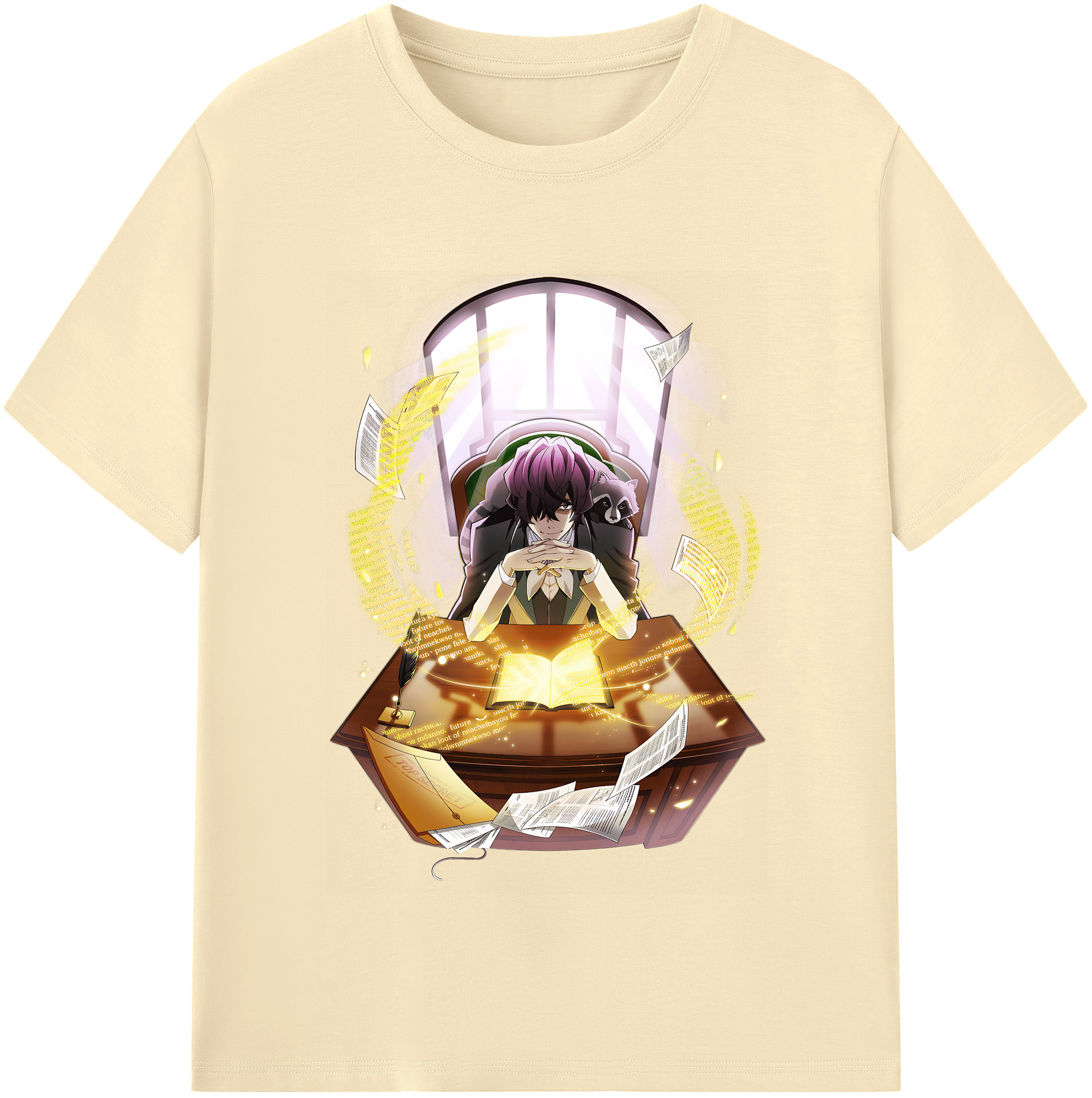 （画像用） 文豪ストレイドッグス Bungo Stray Dogs 綿100％半袖Tシャツ（フロントプリント）
