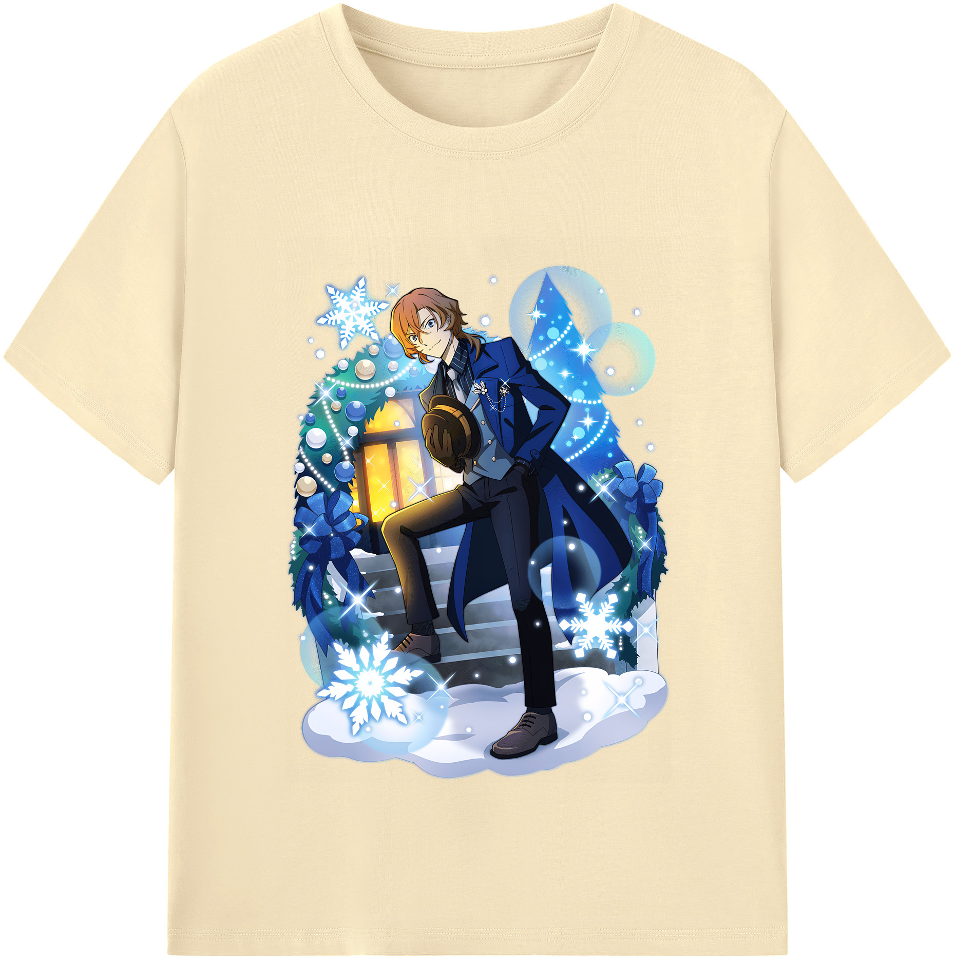 （画像用） 文豪ストレイドッグス Bungo Stray Dogs 綿100％半袖Tシャツ（フロントプリント）