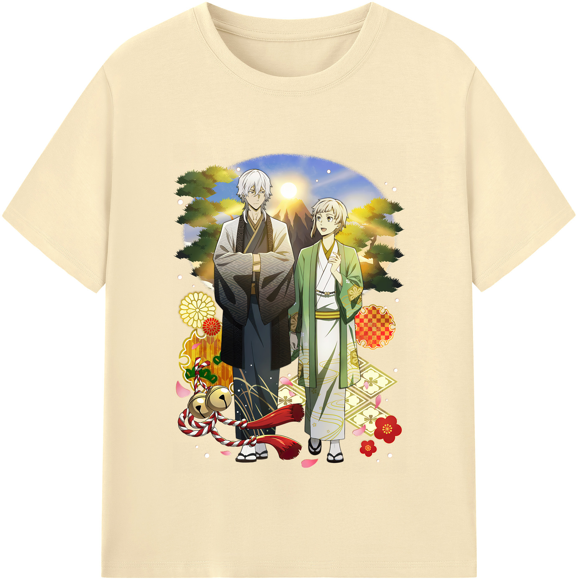 （画像用） 文豪ストレイドッグス Bungo Stray Dogs 綿100％半袖Tシャツ（フロントプリント）