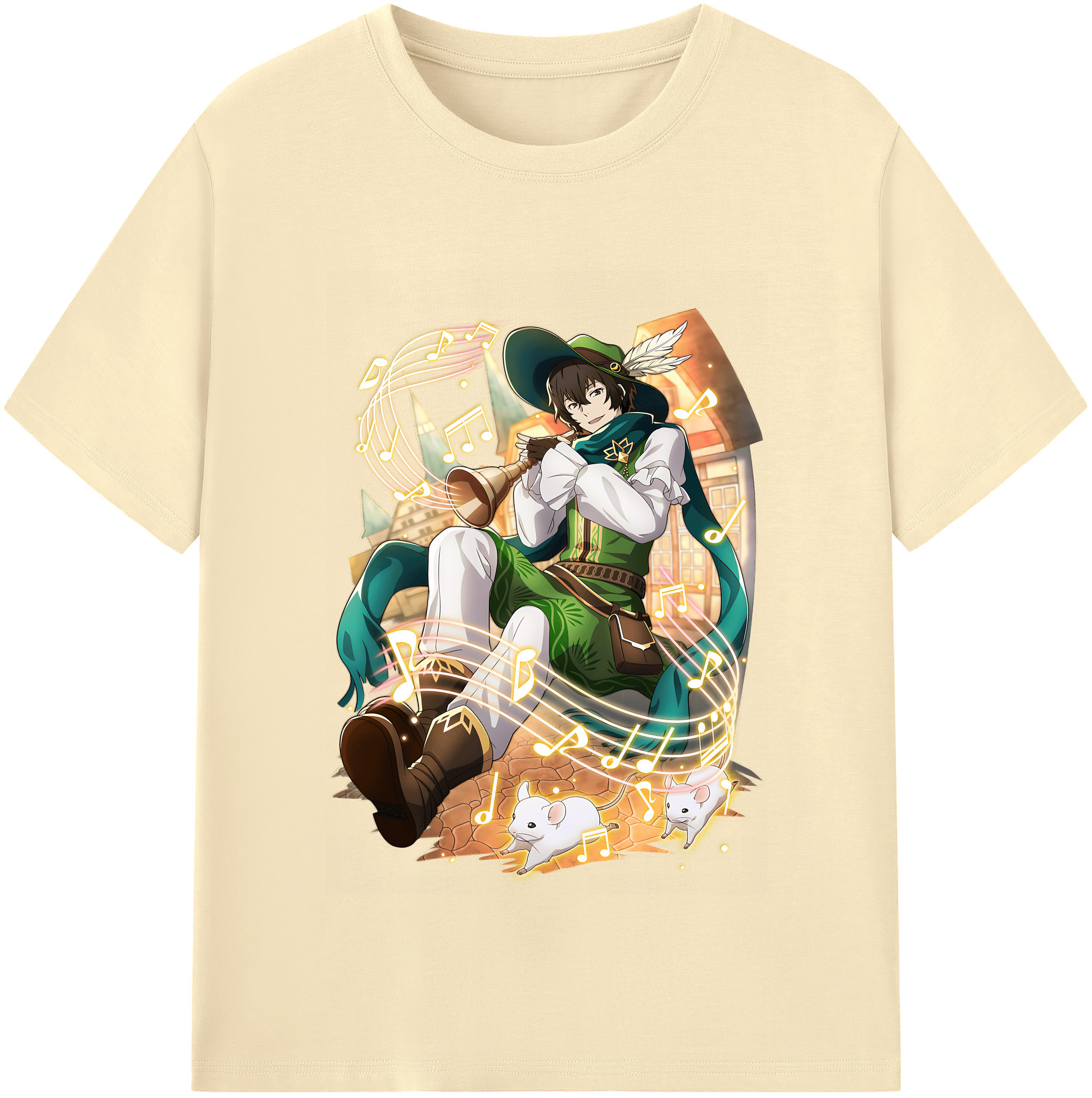 （画像用） 文豪ストレイドッグス Bungo Stray Dogs 綿100％半袖Tシャツ（フロントプリント）