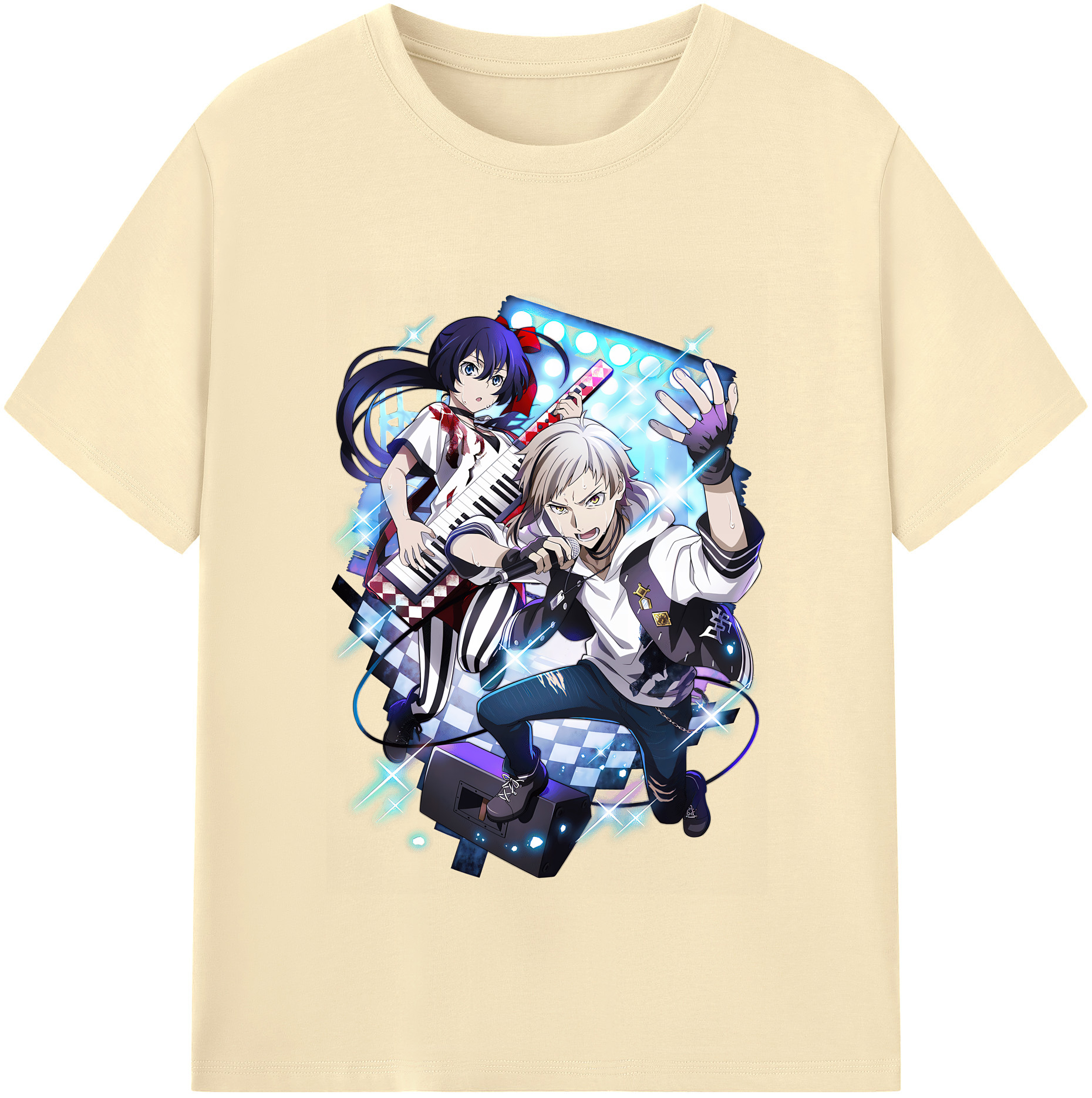 （画像用） 文豪ストレイドッグス Bungo Stray Dogs 綿100％半袖Tシャツ（フロントプリント）