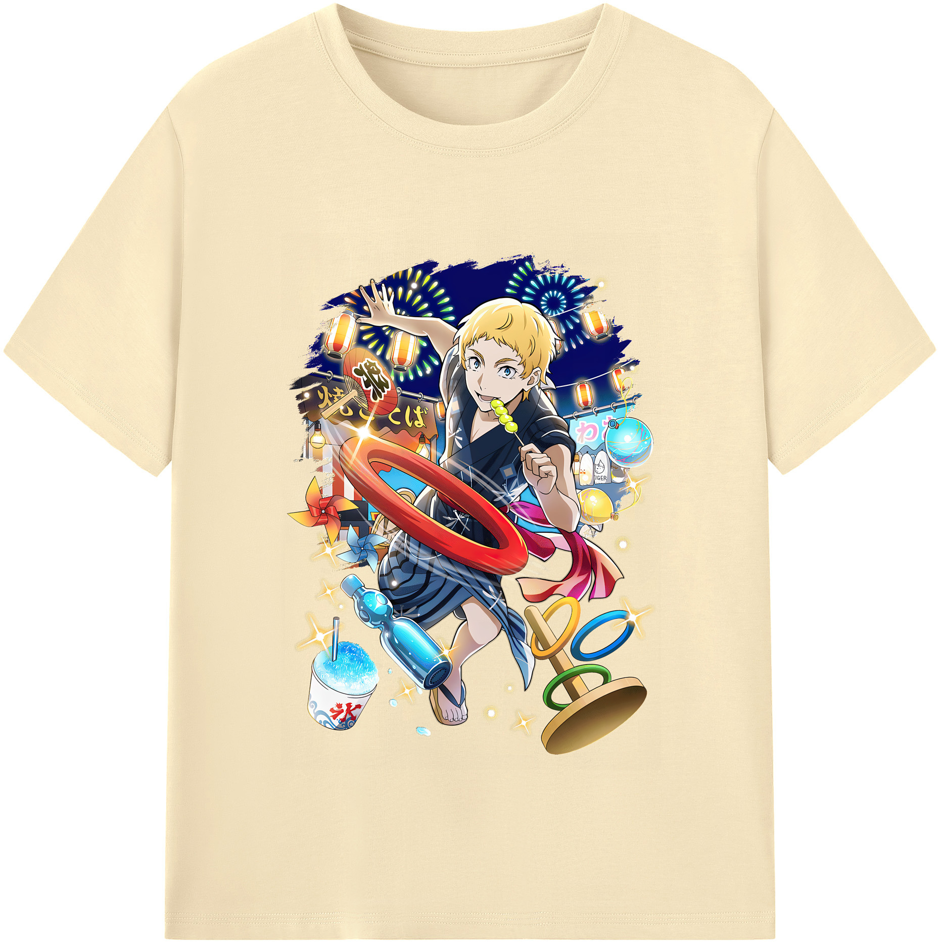 （画像用） 文豪ストレイドッグス Bungo Stray Dogs 綿100％半袖Tシャツ（フロントプリント）
