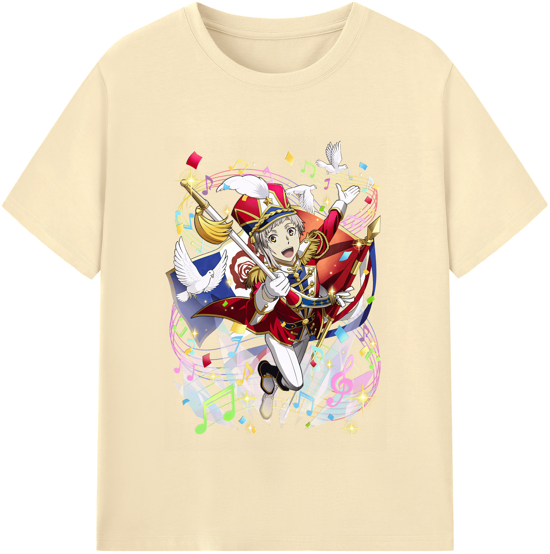 （画像用） 文豪ストレイドッグス Bungo Stray Dogs 綿100％半袖Tシャツ（フロントプリント）