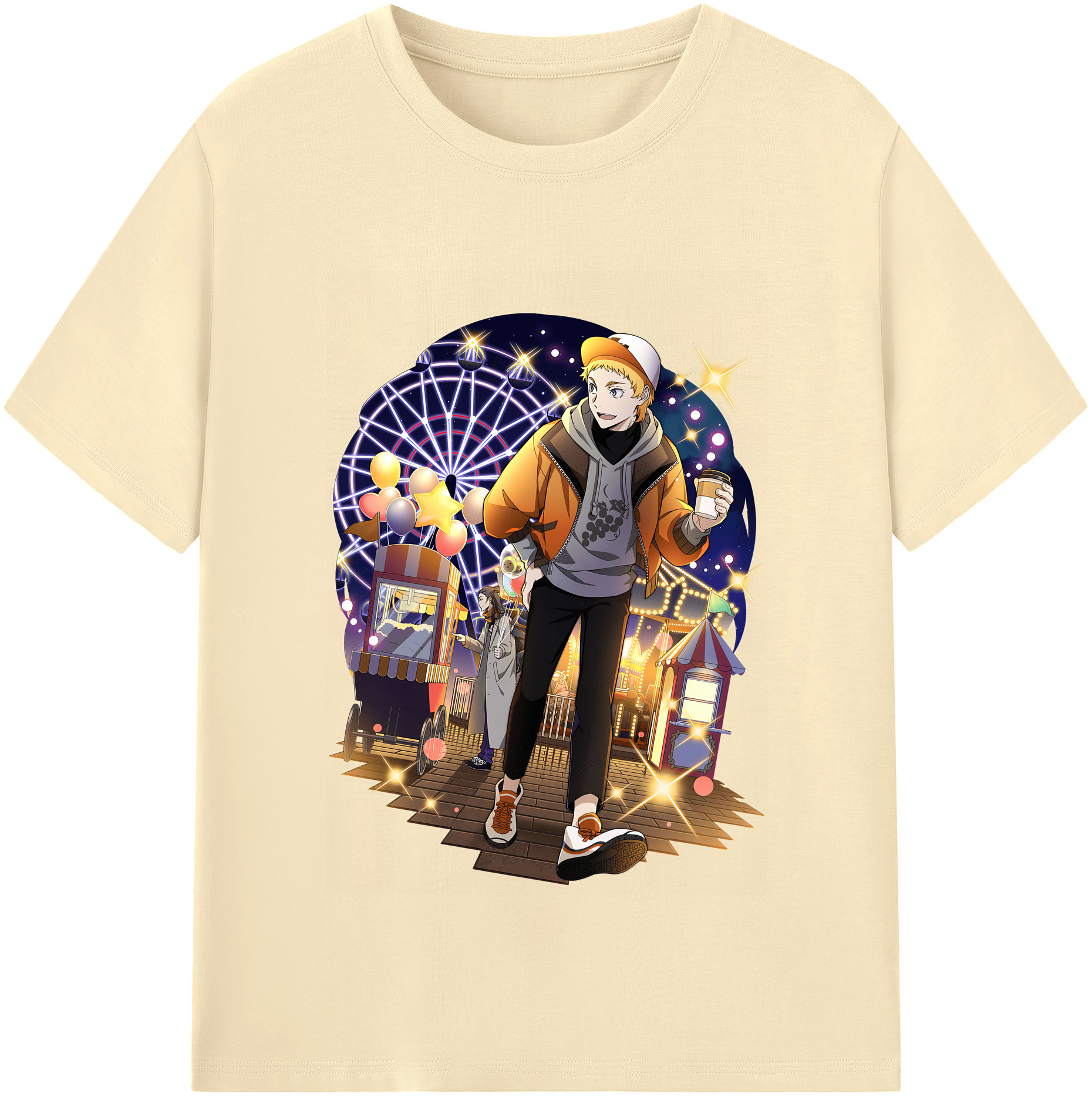 （画像用） 文豪ストレイドッグス Bungo Stray Dogs 綿100％半袖Tシャツ（フロントプリント）