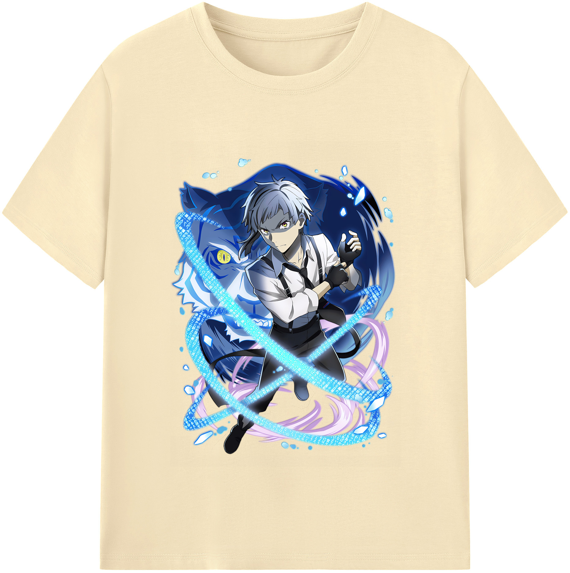 （画像用） 文豪ストレイドッグス Bungo Stray Dogs 綿100％半袖Tシャツ（フロントプリント）