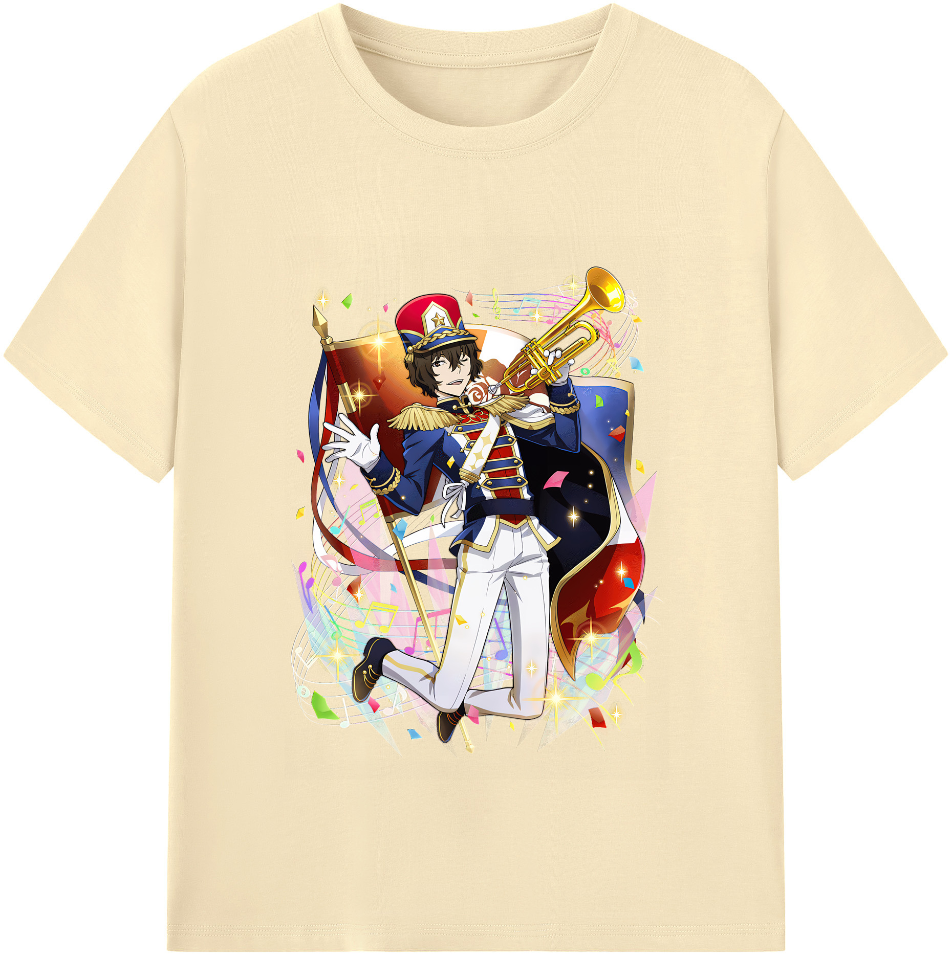 （画像用） 文豪ストレイドッグス Bungo Stray Dogs 綿100％半袖Tシャツ（フロントプリント）