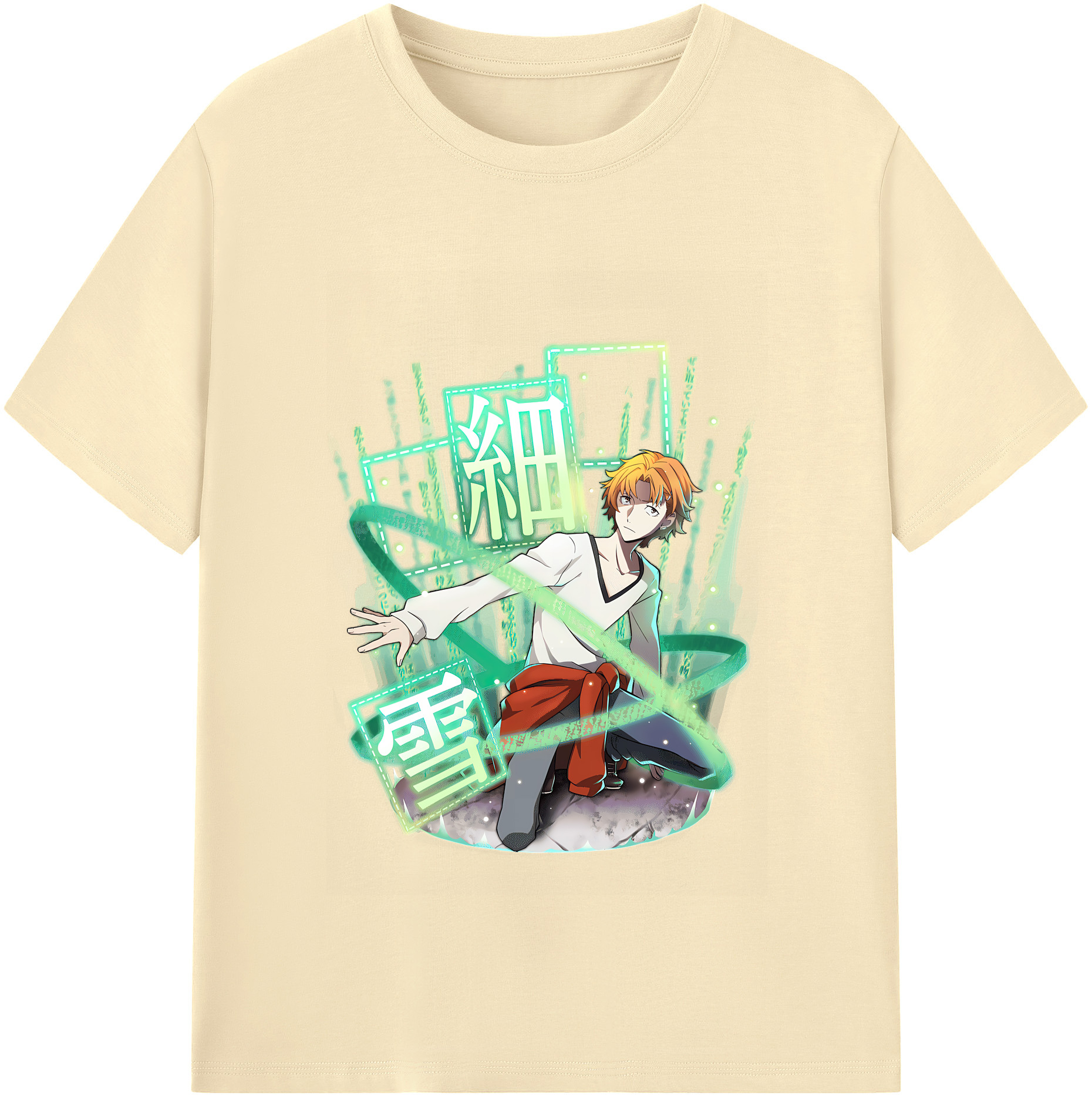 （画像用） 文豪ストレイドッグス Bungo Stray Dogs 綿100％半袖Tシャツ（フロントプリント）
