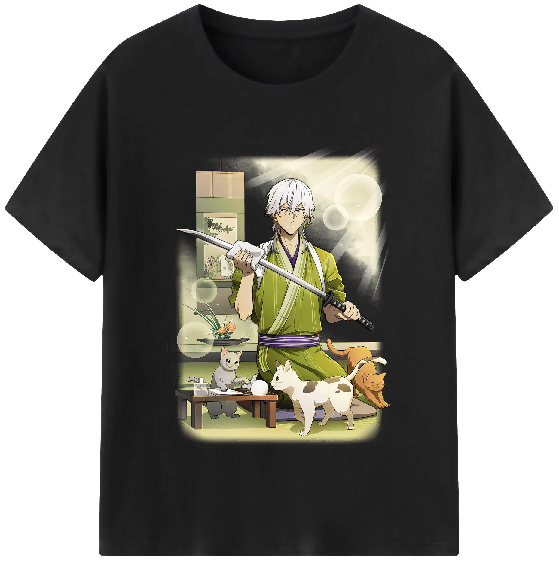 （画像用） 文豪ストレイドッグス Bungo Stray Dogs 綿100％半袖Tシャツ（フロントプリント）