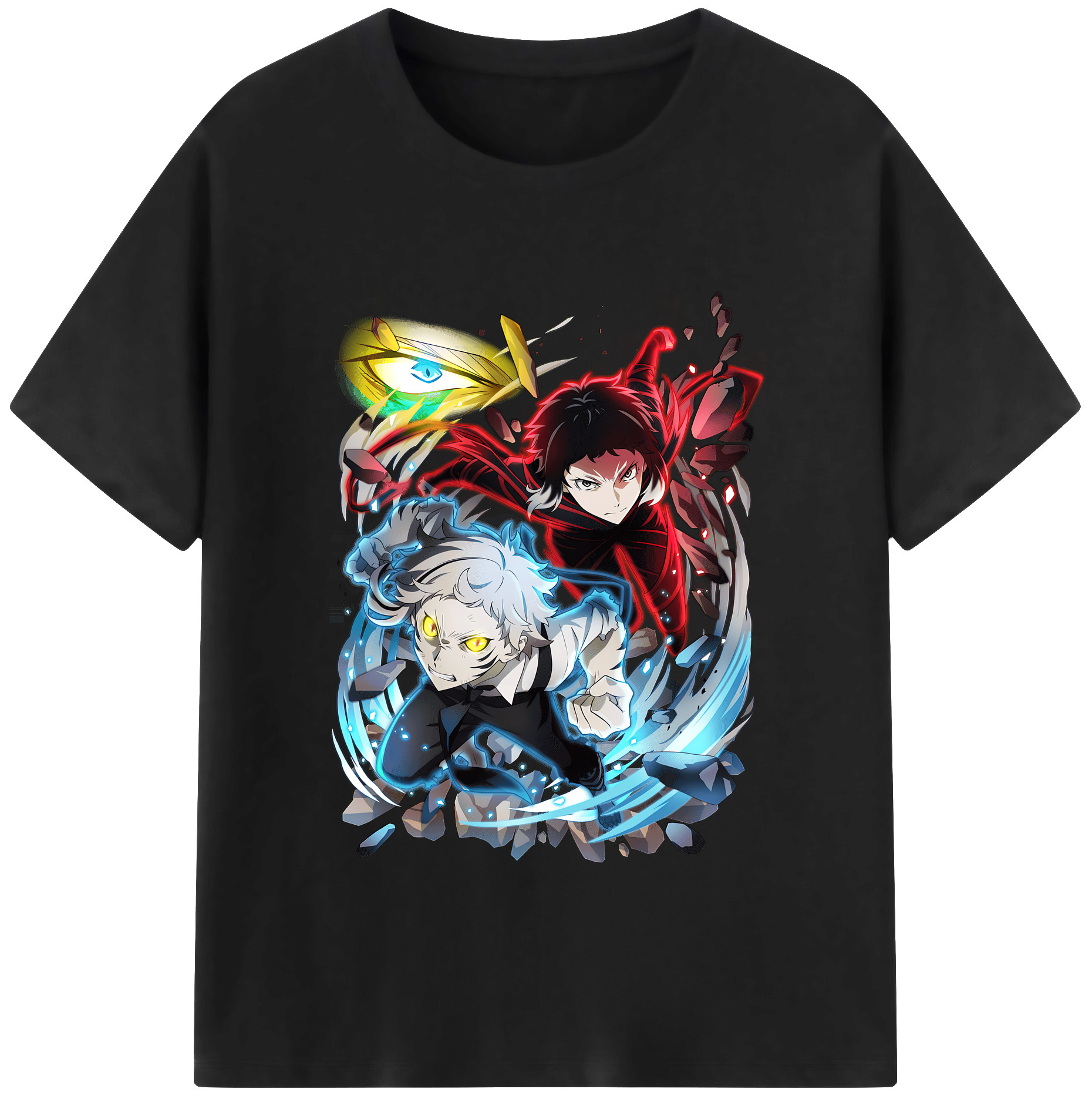 （画像用） 文豪ストレイドッグス Bungo Stray Dogs 綿100％半袖Tシャツ（フロントプリント）