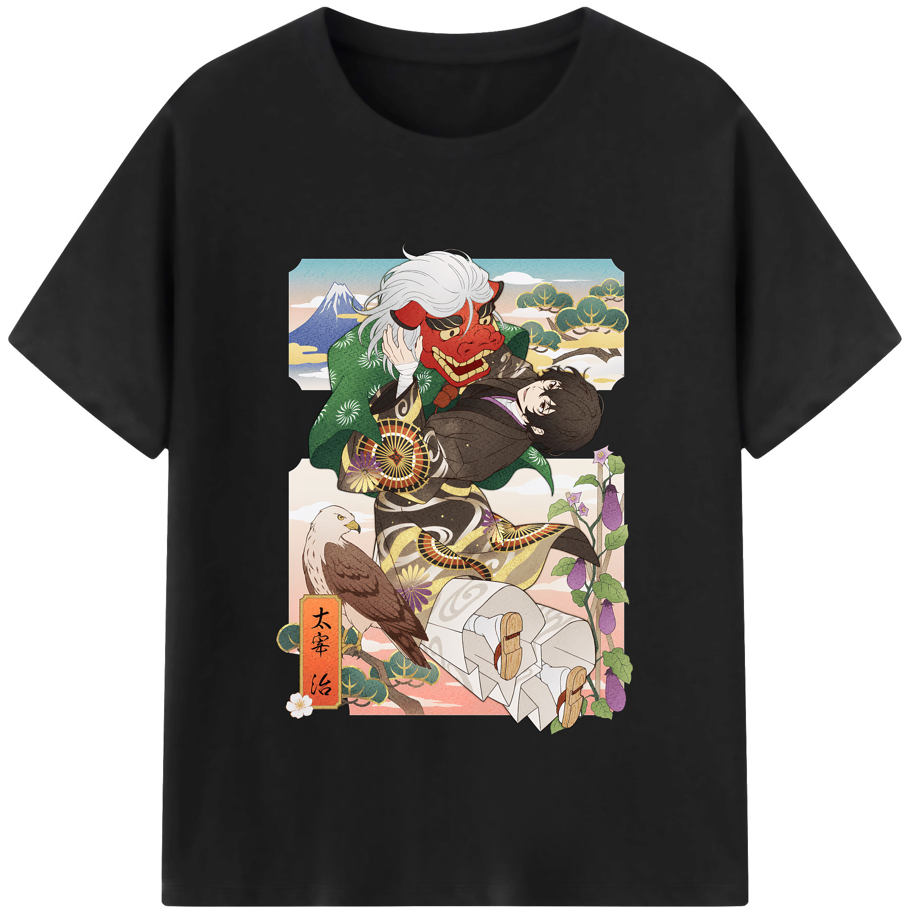 （画像用） 文豪ストレイドッグス Bungo Stray Dogs 綿100％半袖Tシャツ（フロントプリント）