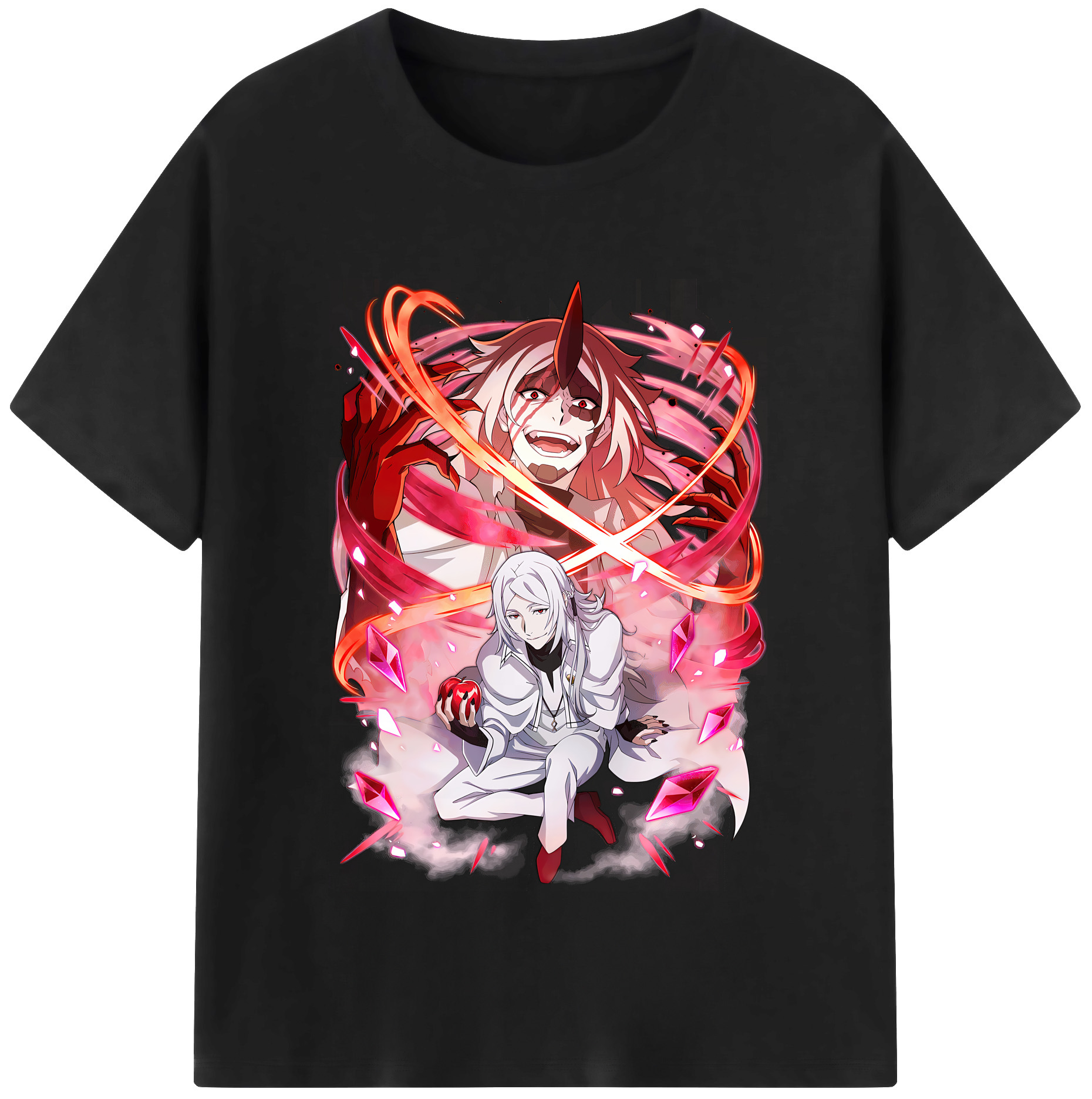 （画像用） 文豪ストレイドッグス Bungo Stray Dogs 綿100％半袖Tシャツ（フロントプリント）
