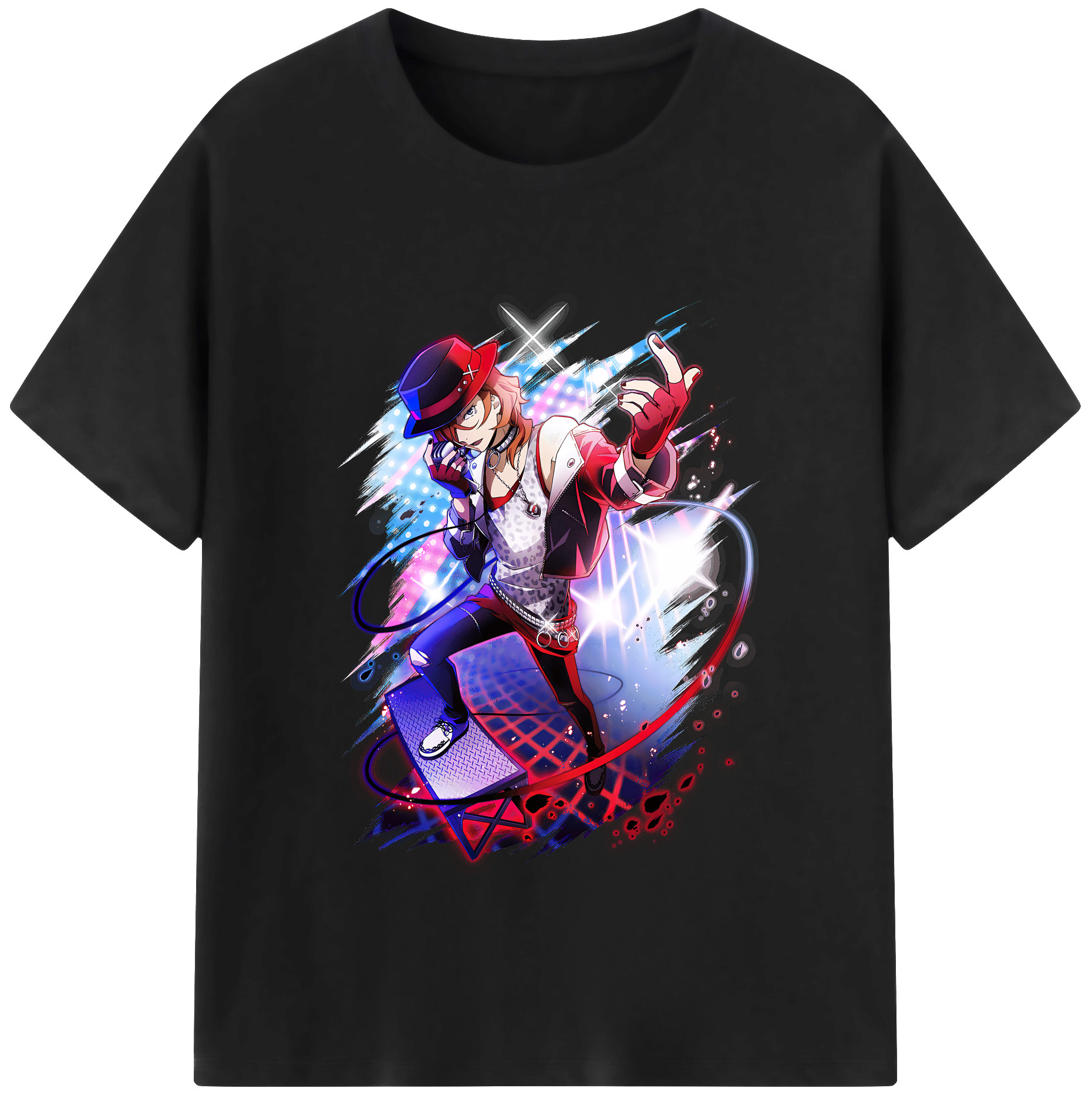 （画像用） 文豪ストレイドッグス Bungo Stray Dogs 綿100％半袖Tシャツ（フロントプリント）