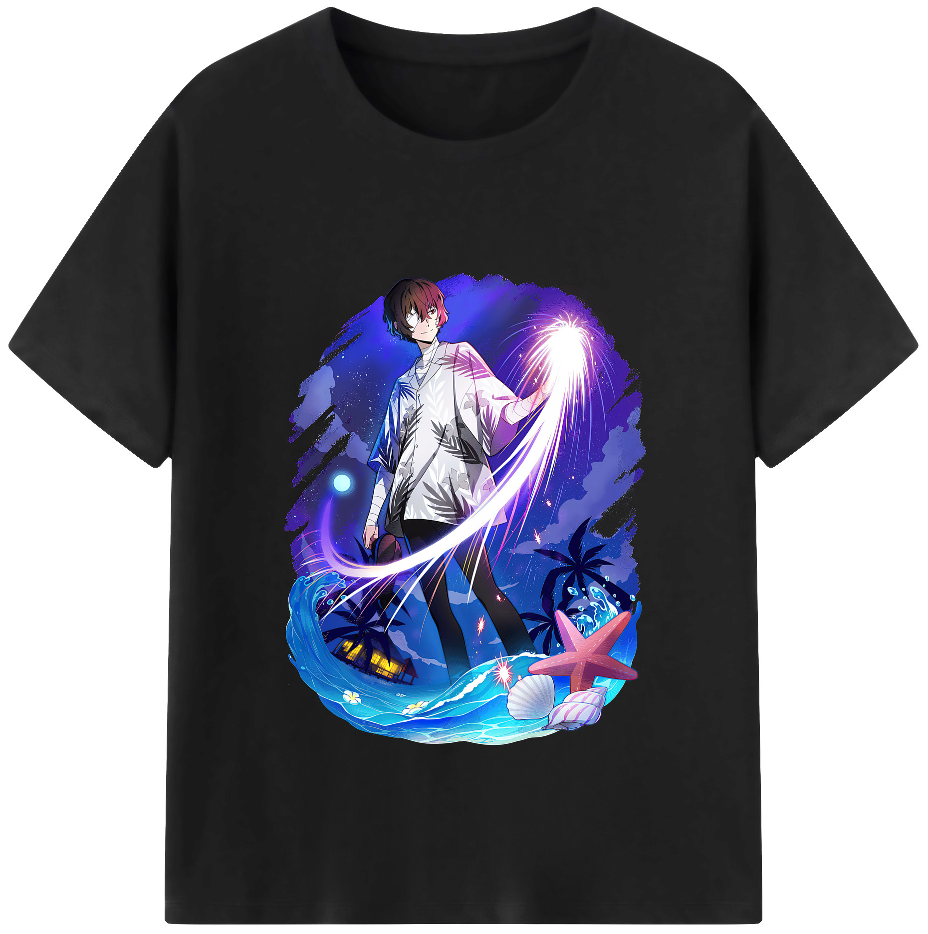 （画像用） 文豪ストレイドッグス Bungo Stray Dogs 綿100％半袖Tシャツ（フロントプリント）