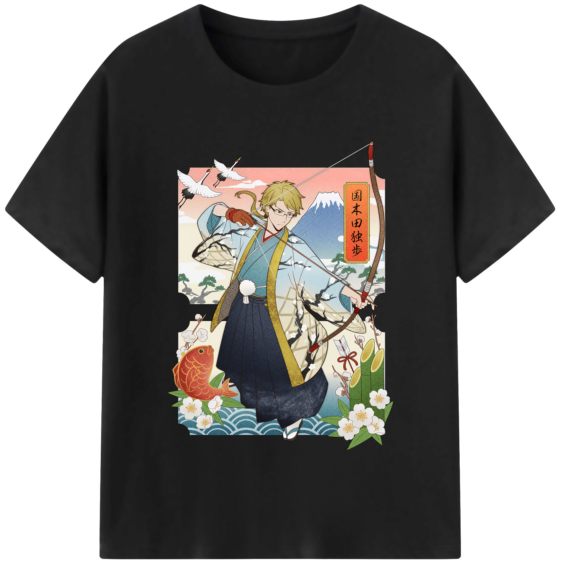（画像用） 文豪ストレイドッグス Bungo Stray Dogs 綿100％半袖Tシャツ（フロントプリント）