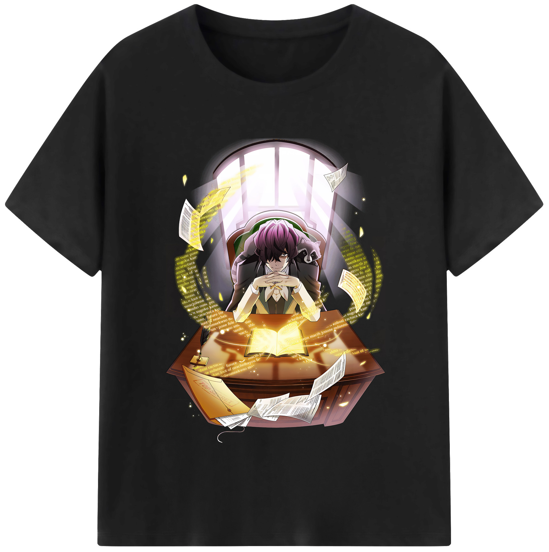 （画像用） 文豪ストレイドッグス Bungo Stray Dogs 綿100％半袖Tシャツ（フロントプリント）