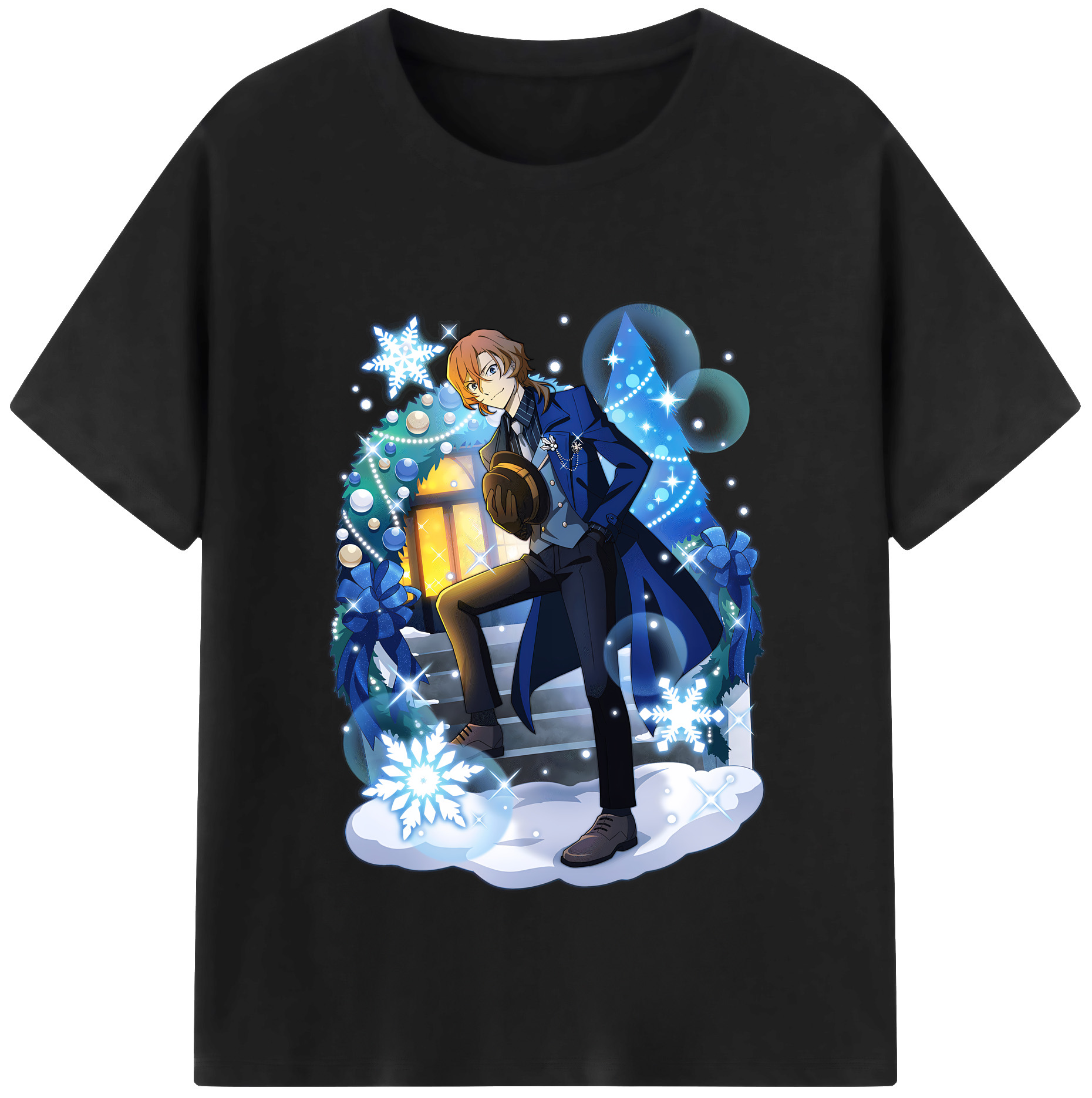 （画像用） 文豪ストレイドッグス Bungo Stray Dogs 綿100％半袖Tシャツ（フロントプリント）