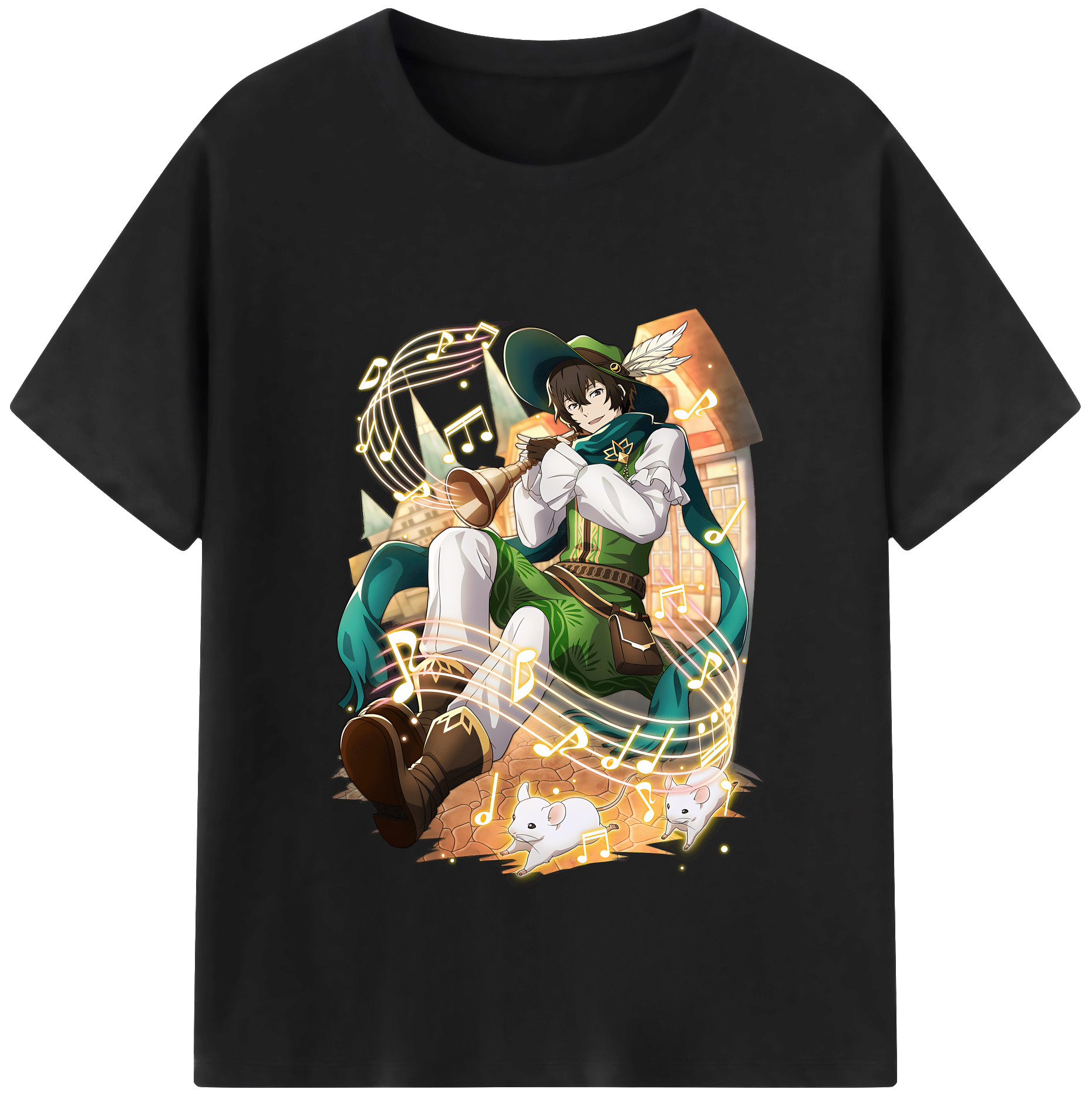 （画像用） 文豪ストレイドッグス Bungo Stray Dogs 綿100％半袖Tシャツ（フロントプリント）