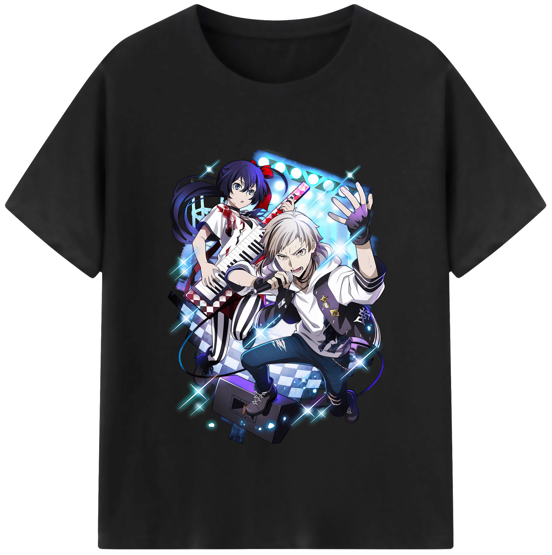 （画像用） 文豪ストレイドッグス Bungo Stray Dogs 綿100％半袖Tシャツ（フロントプリント）