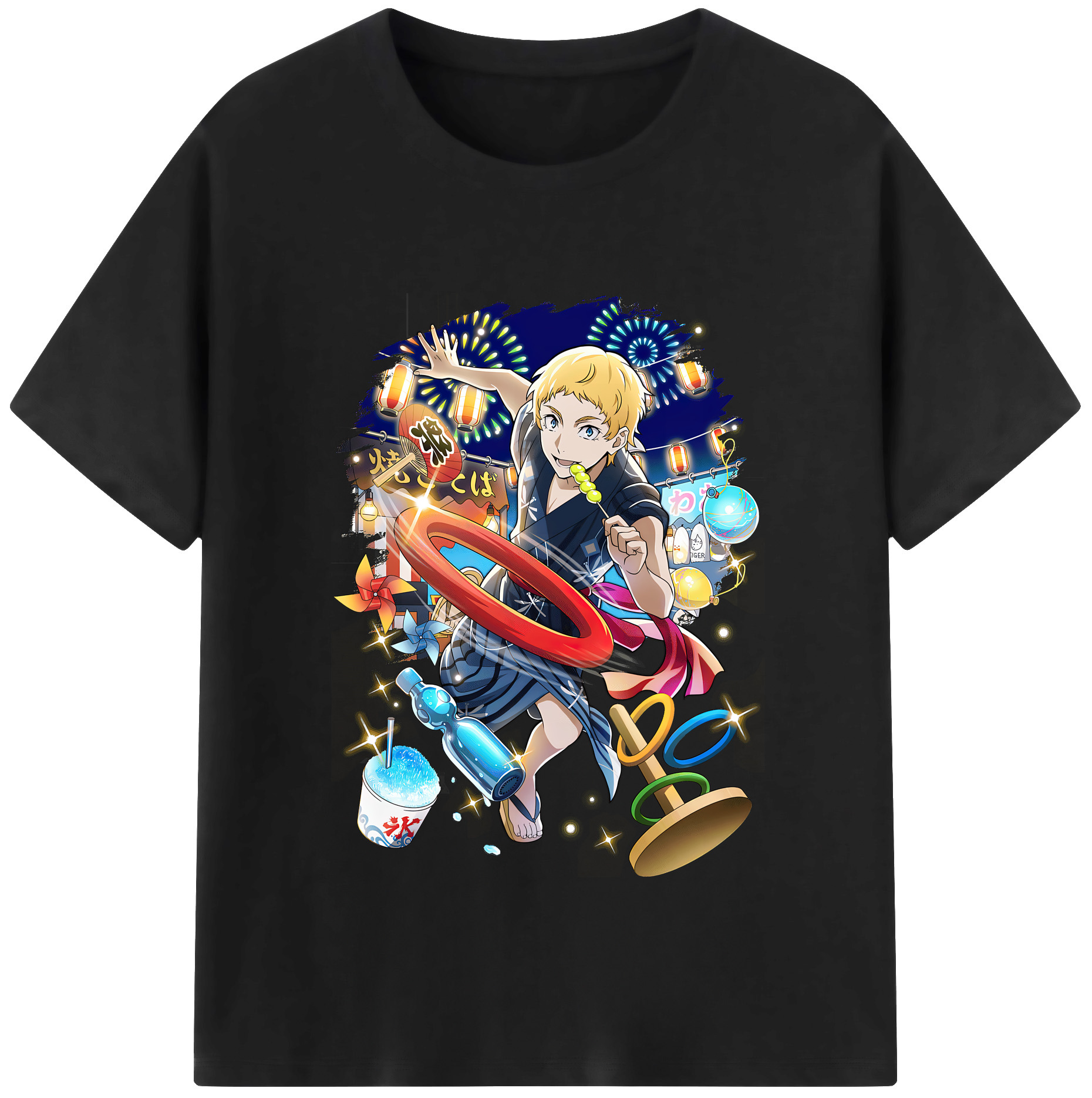（画像用） 文豪ストレイドッグス Bungo Stray Dogs 綿100％半袖Tシャツ（フロントプリント）