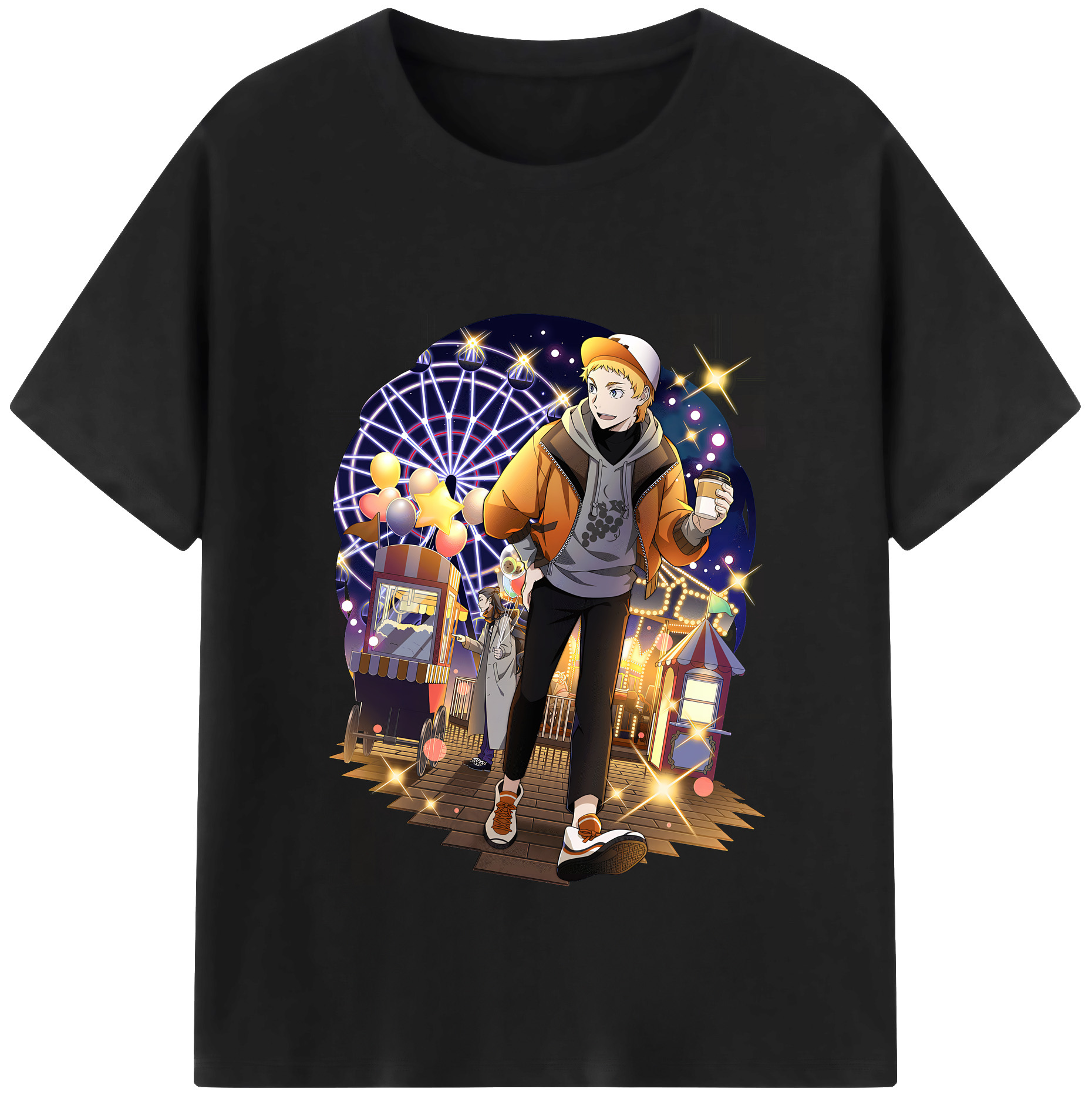 （画像用） 文豪ストレイドッグス Bungo Stray Dogs 綿100％半袖Tシャツ（フロントプリント）