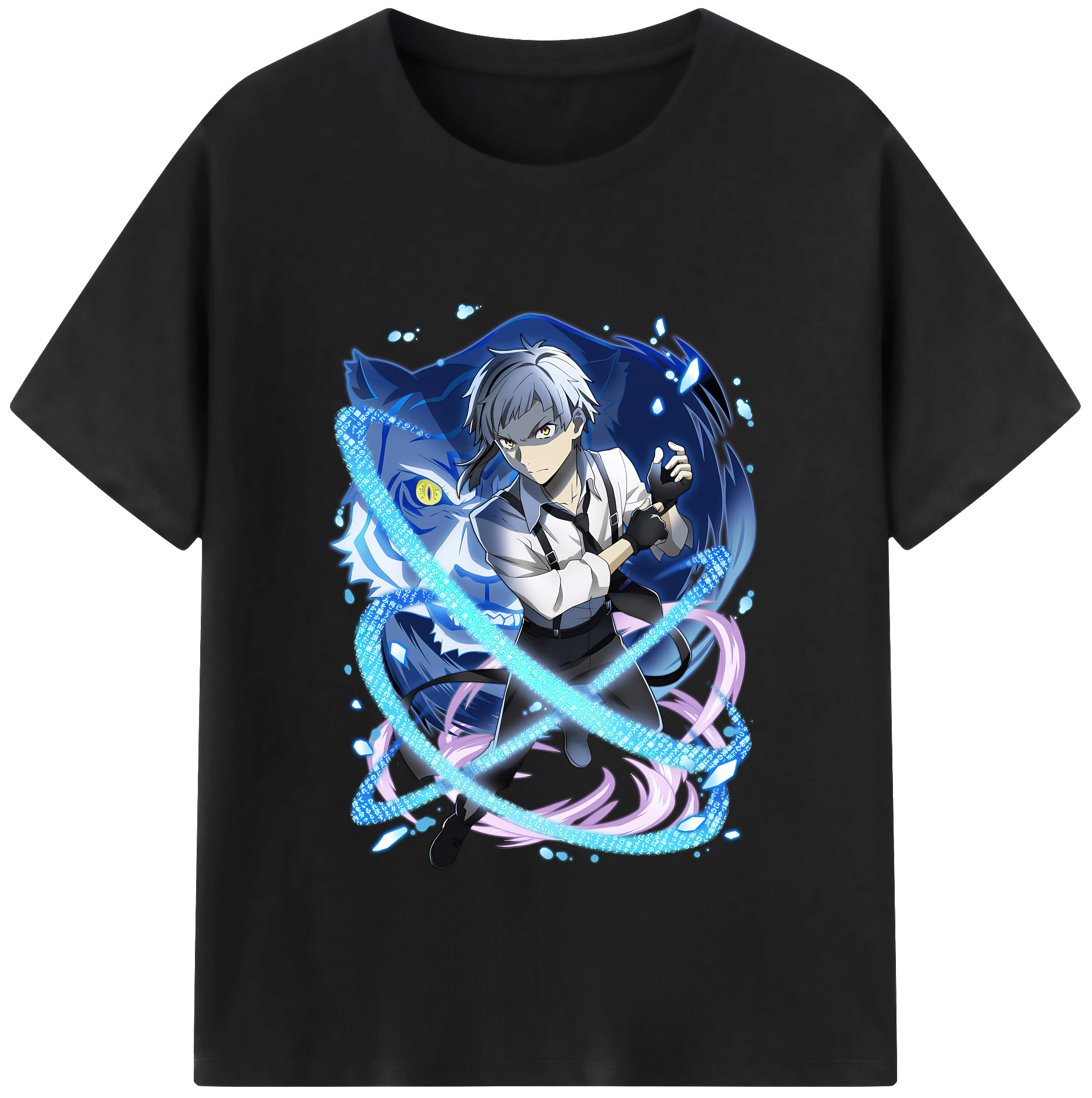 （画像用） 文豪ストレイドッグス Bungo Stray Dogs 綿100％半袖Tシャツ（フロントプリント）