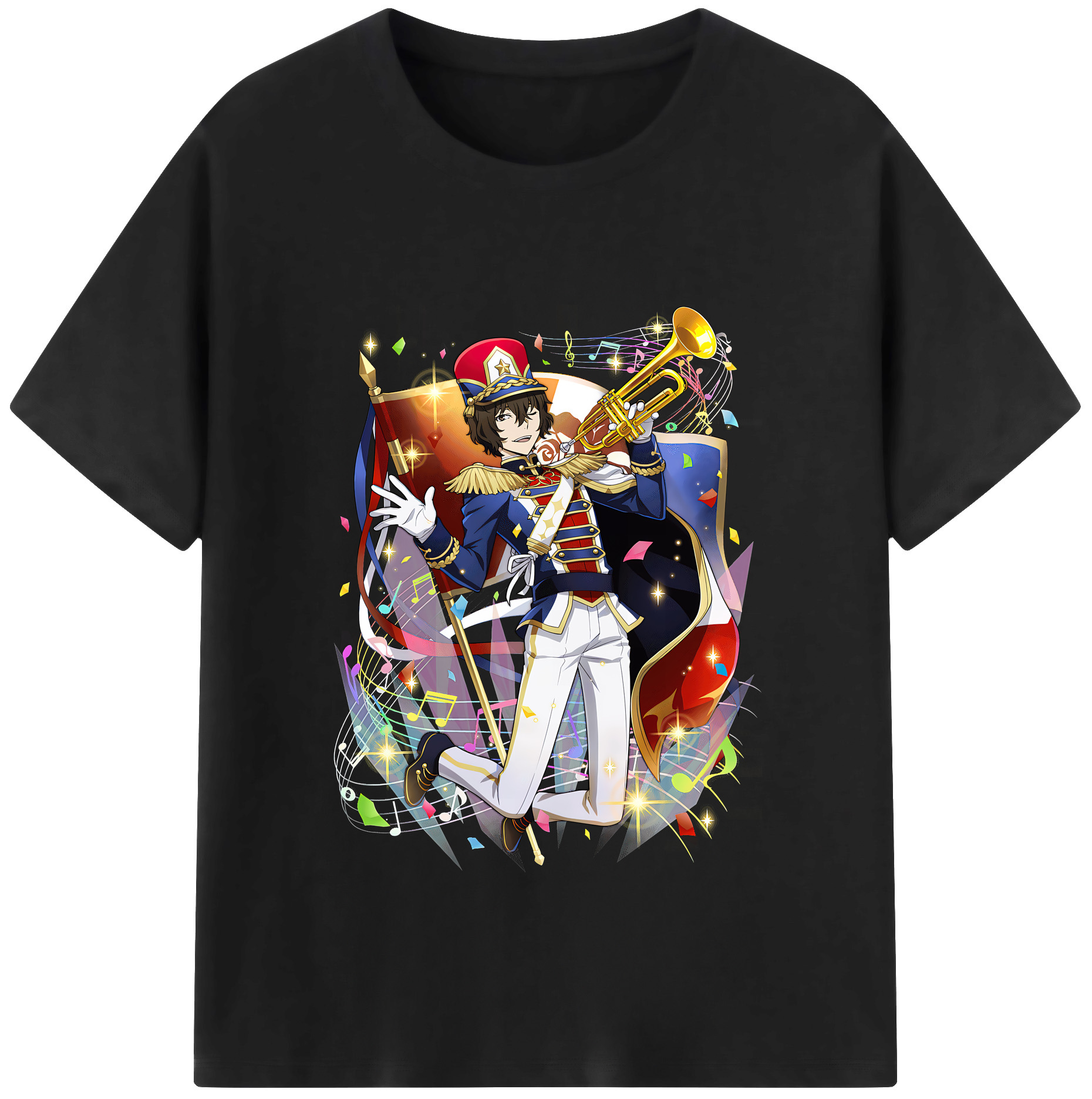 （画像用） 文豪ストレイドッグス Bungo Stray Dogs 綿100％半袖Tシャツ（フロントプリント）