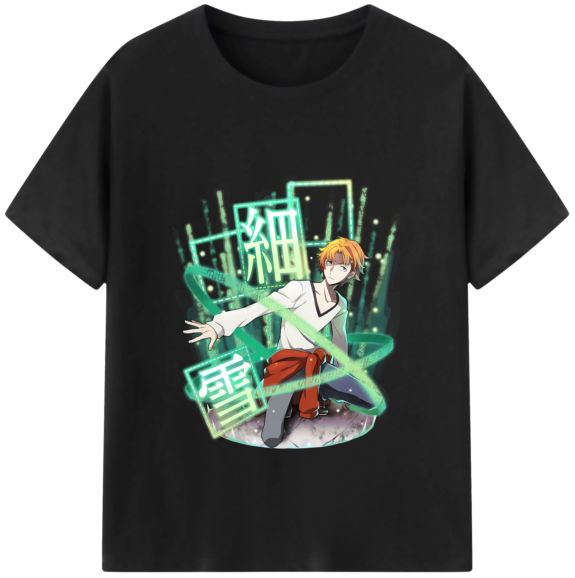 （画像用） 文豪ストレイドッグス Bungo Stray Dogs 綿100％半袖Tシャツ（フロントプリント）