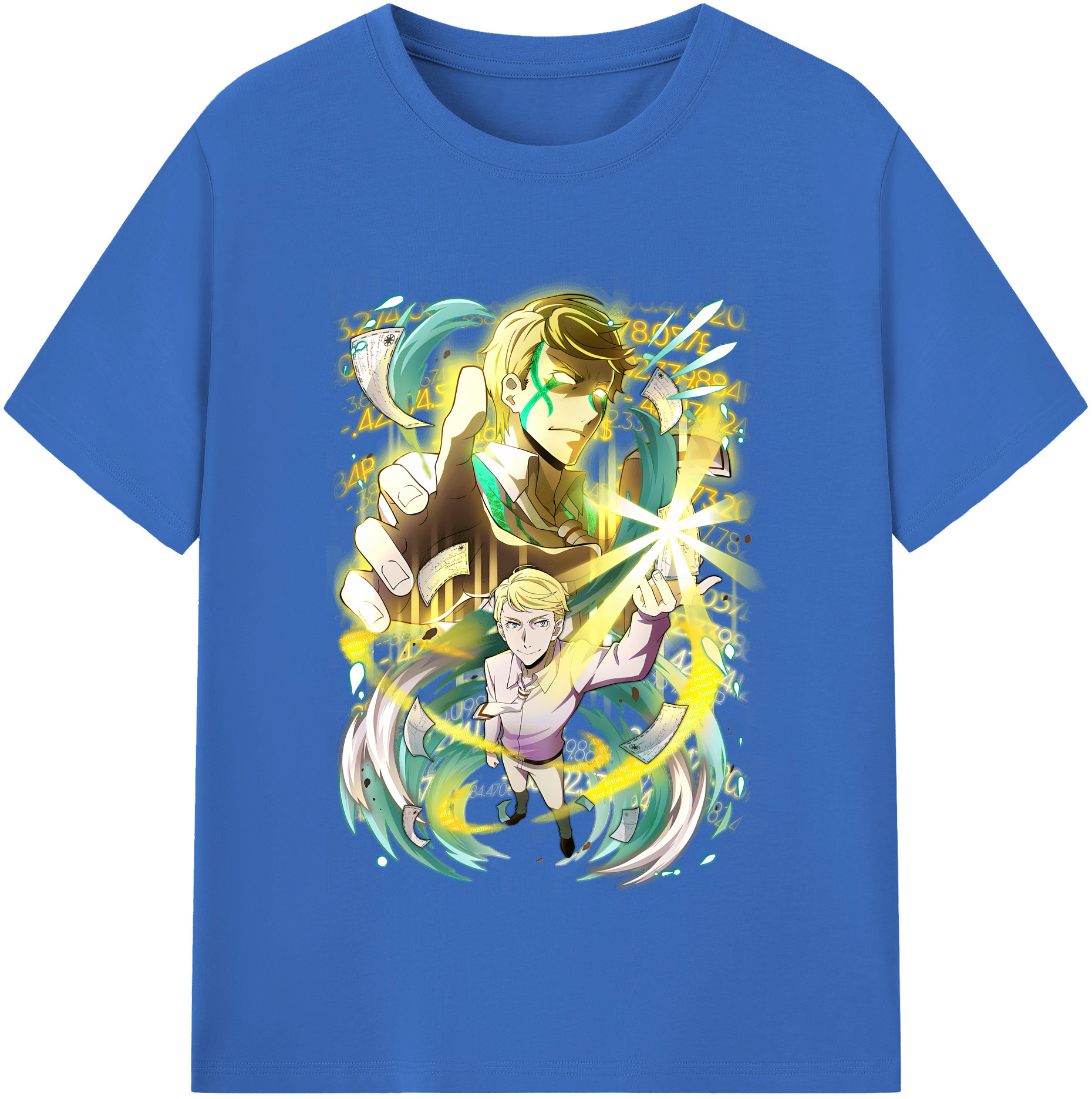 （画像用） 文豪ストレイドッグス Bungo Stray Dogs 綿100％半袖Tシャツ（フロントプリント）