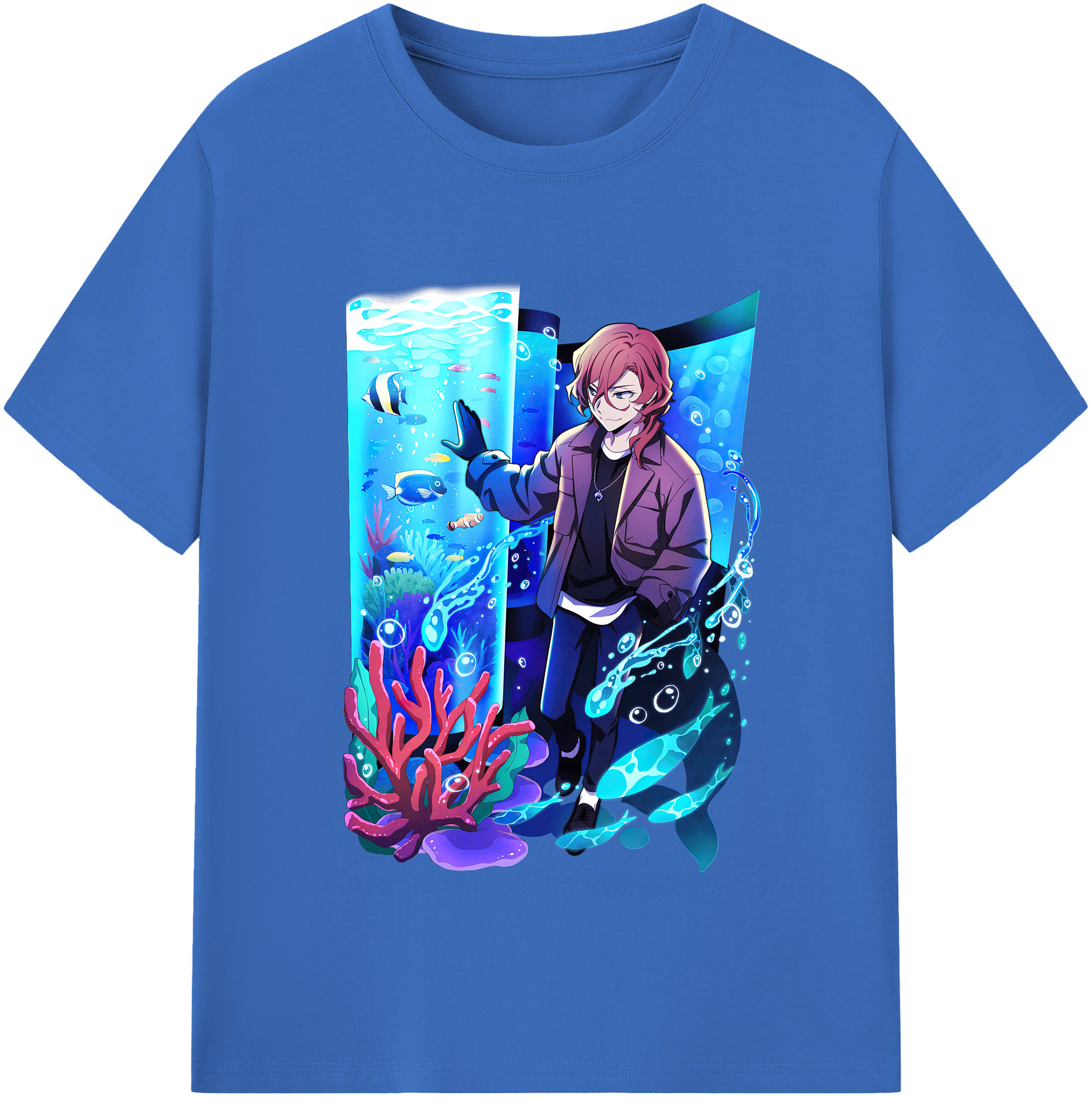 （画像用） 文豪ストレイドッグス Bungo Stray Dogs 綿100％半袖Tシャツ（フロントプリント）