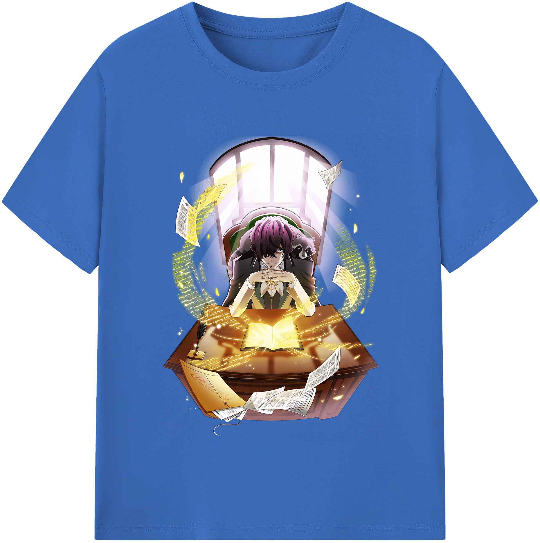 （画像用） 文豪ストレイドッグス Bungo Stray Dogs 綿100％半袖Tシャツ（フロントプリント）