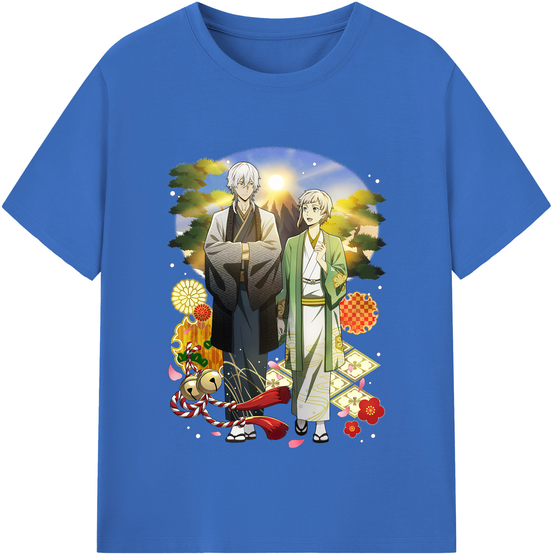 （画像用） 文豪ストレイドッグス Bungo Stray Dogs 綿100％半袖Tシャツ（フロントプリント）