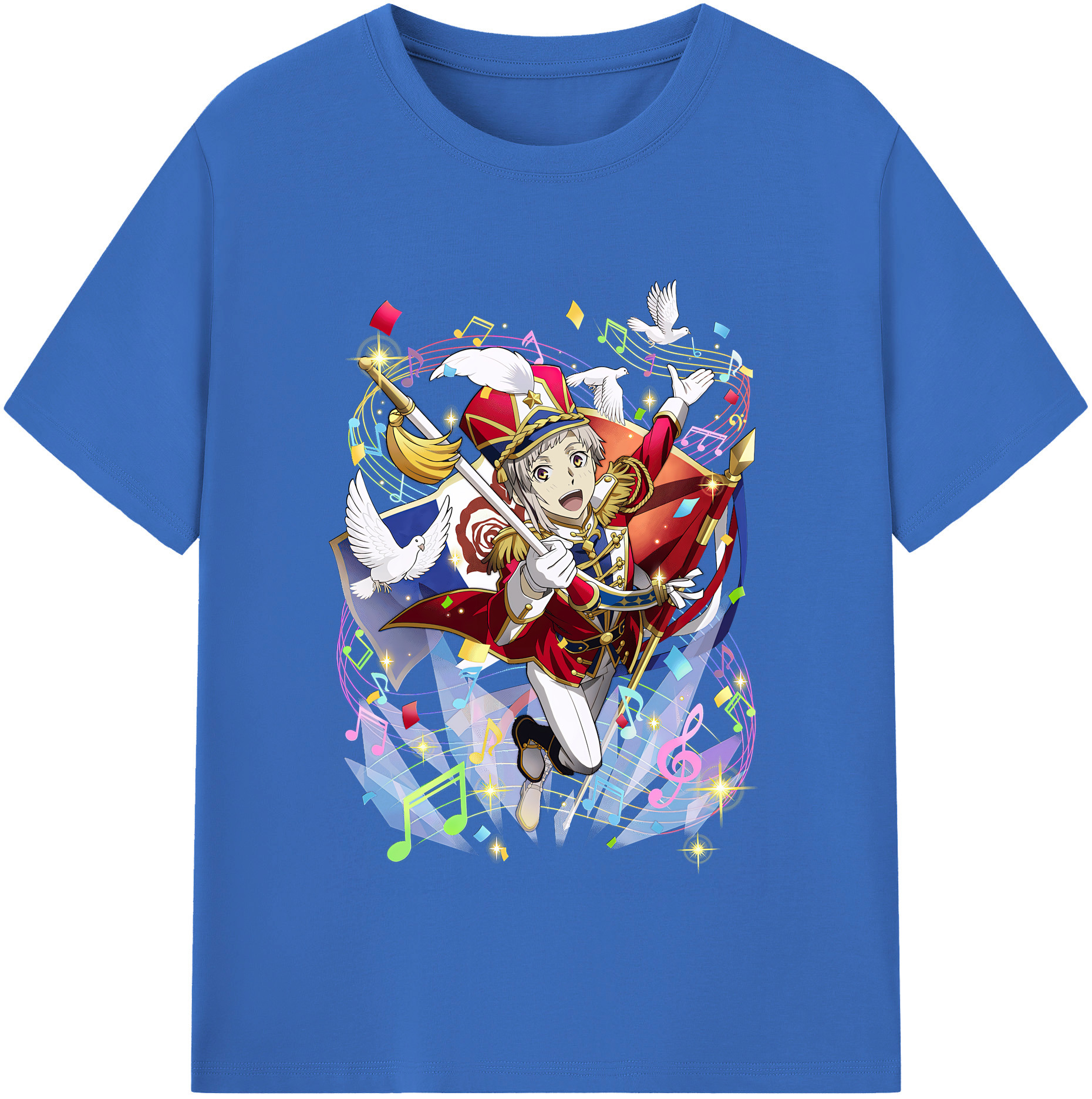（画像用） 文豪ストレイドッグス Bungo Stray Dogs 綿100％半袖Tシャツ（フロントプリント）
