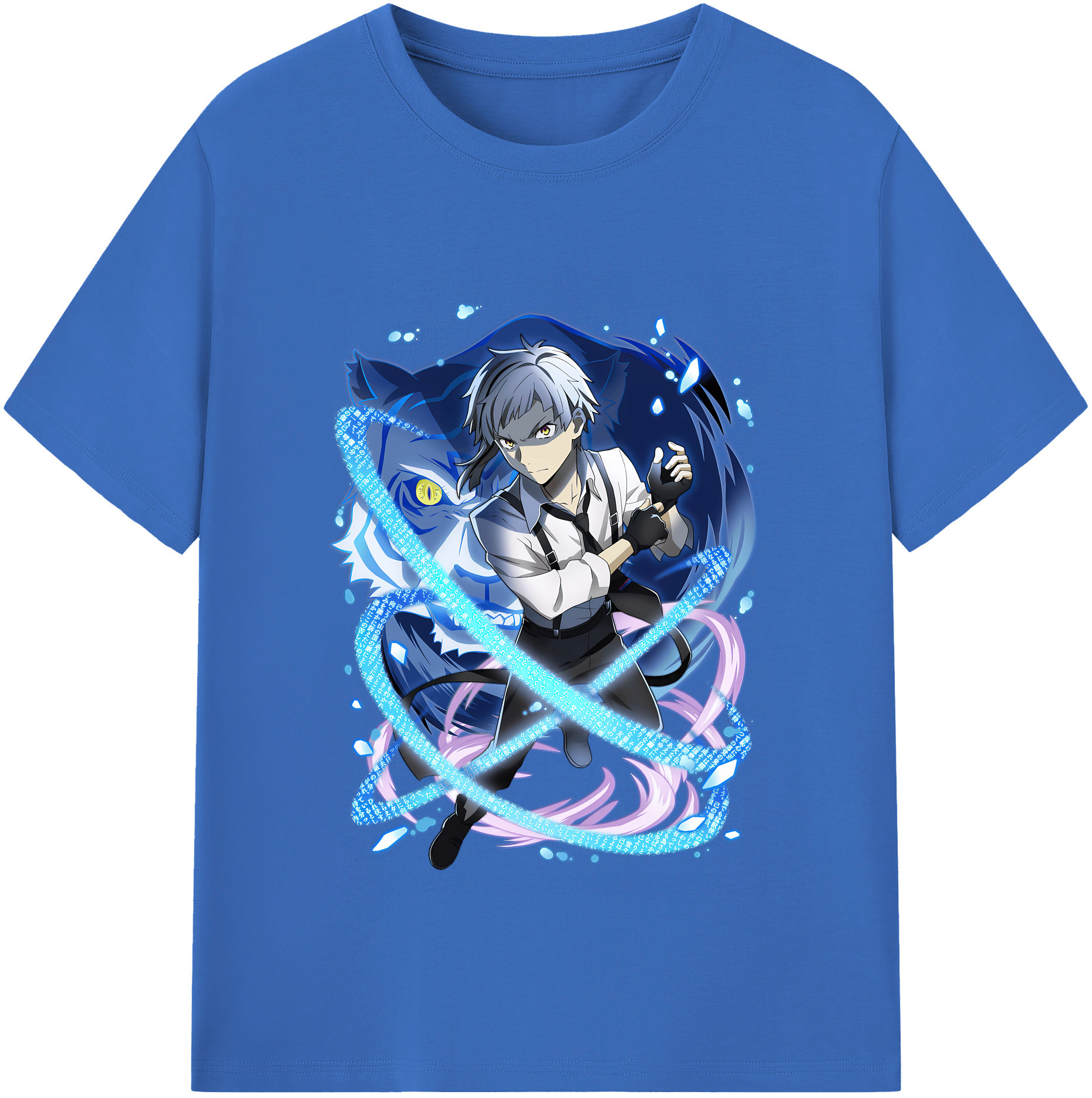 （画像用） 文豪ストレイドッグス Bungo Stray Dogs 綿100％半袖Tシャツ（フロントプリント）